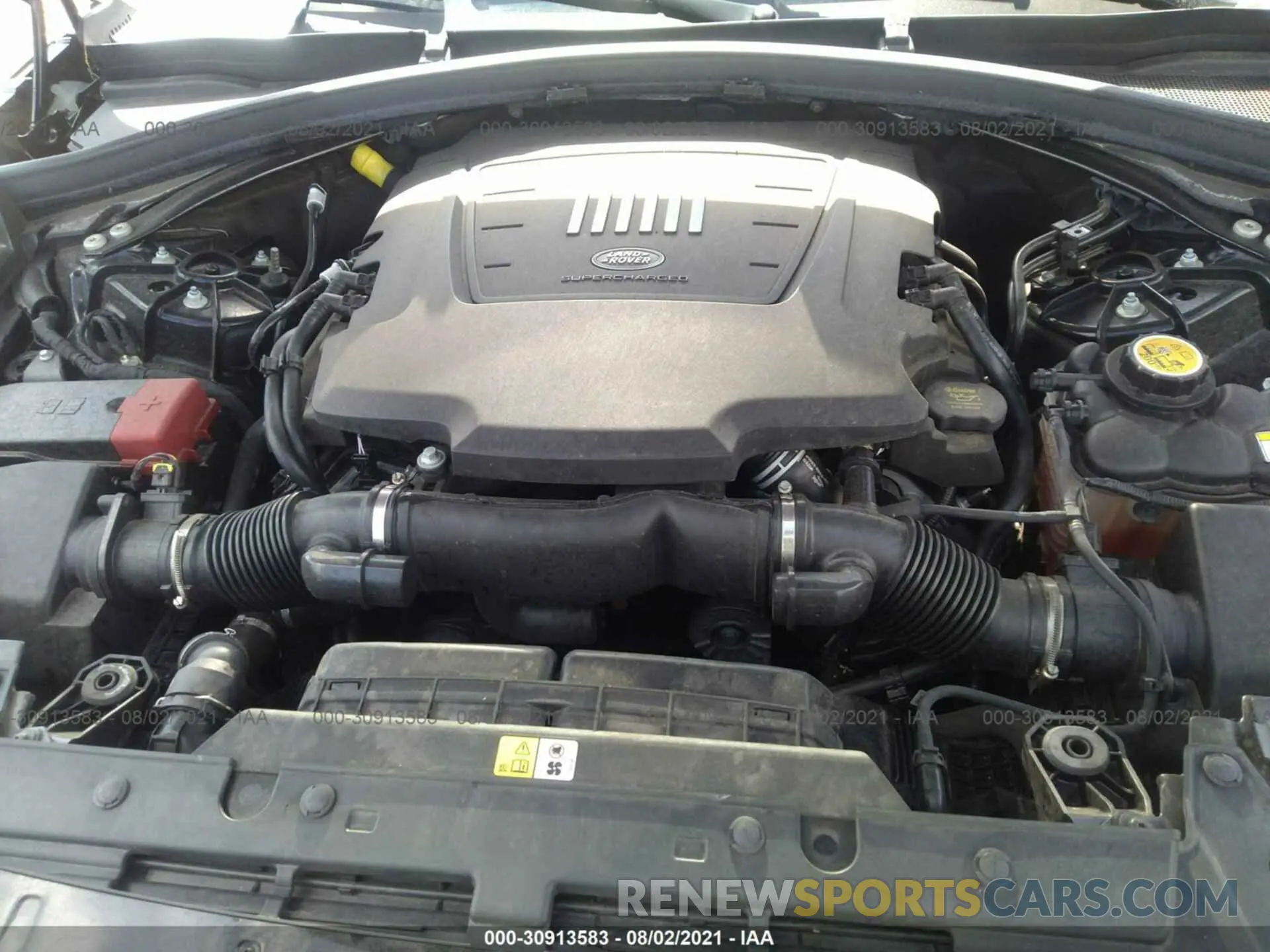 10 fotografías del automóvil dañado SALYK2FV3LA261142 LAND ROVER RANGE ROVER VELAR 2020