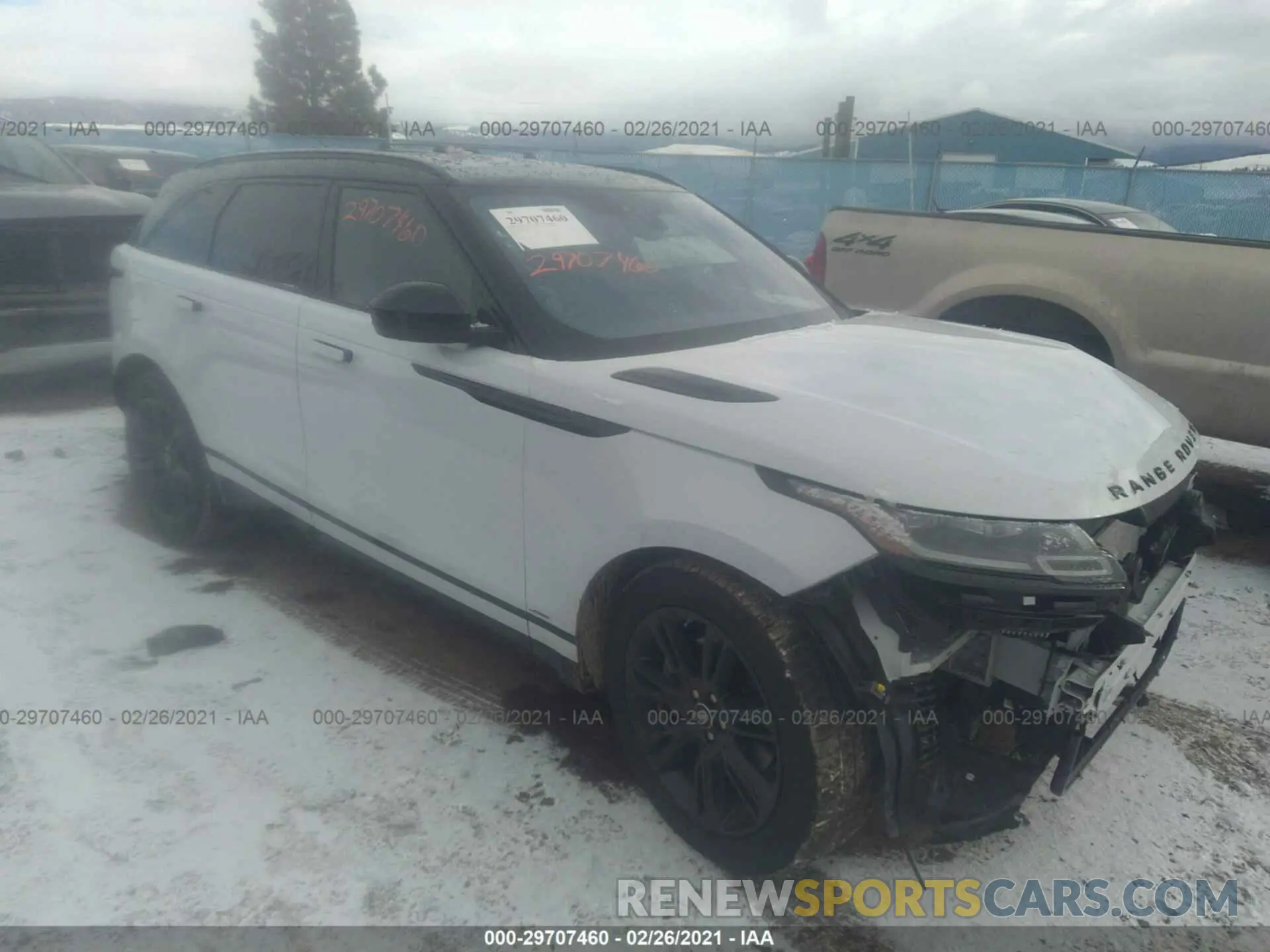 1 fotografías del automóvil dañado SALYK2FV3LA291631 LAND ROVER RANGE ROVER VELAR 2020