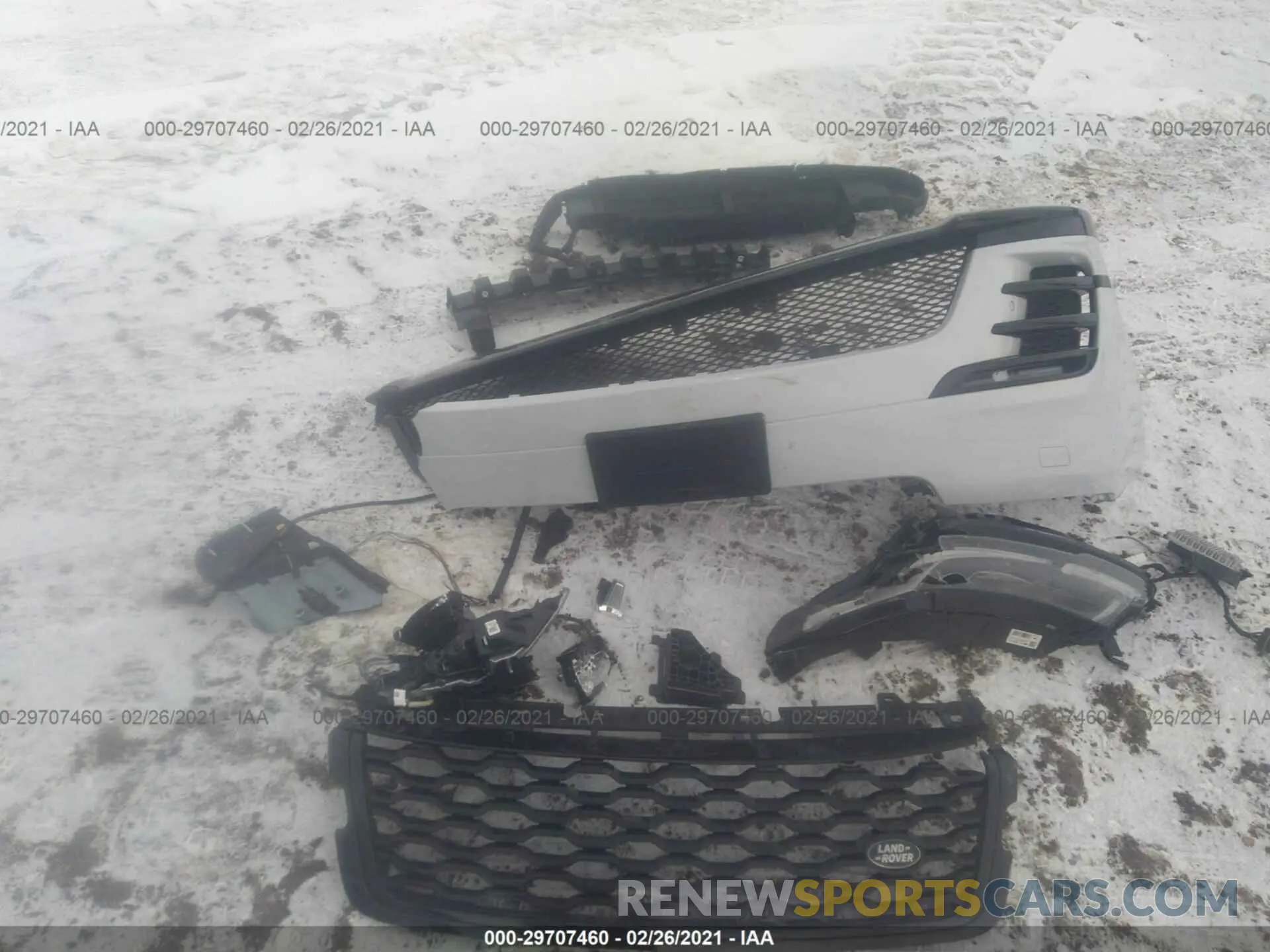 12 fotografías del automóvil dañado SALYK2FV3LA291631 LAND ROVER RANGE ROVER VELAR 2020