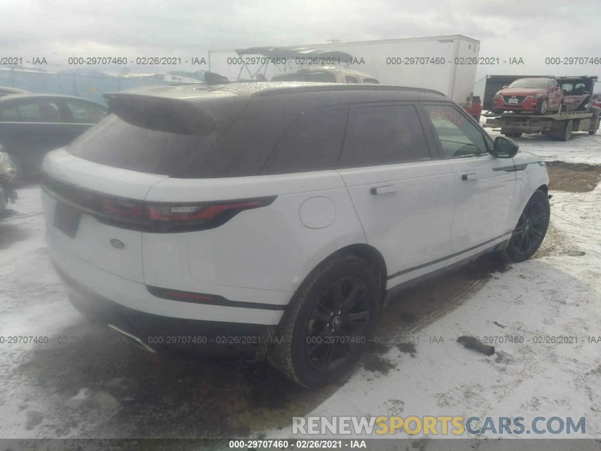 4 fotografías del automóvil dañado SALYK2FV3LA291631 LAND ROVER RANGE ROVER VELAR 2020