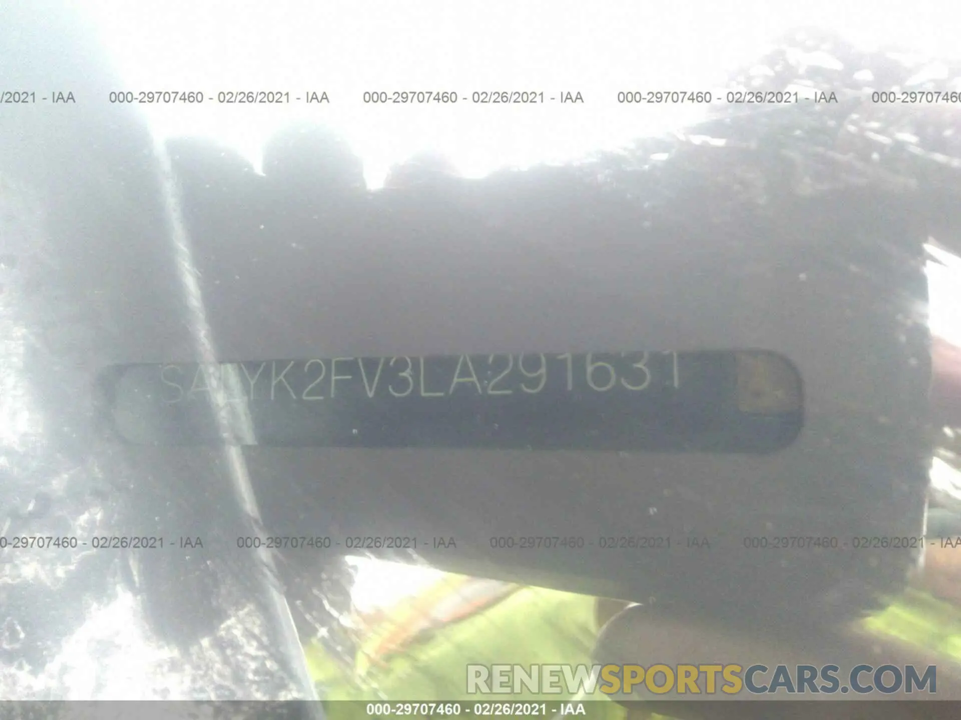 9 fotografías del automóvil dañado SALYK2FV3LA291631 LAND ROVER RANGE ROVER VELAR 2020