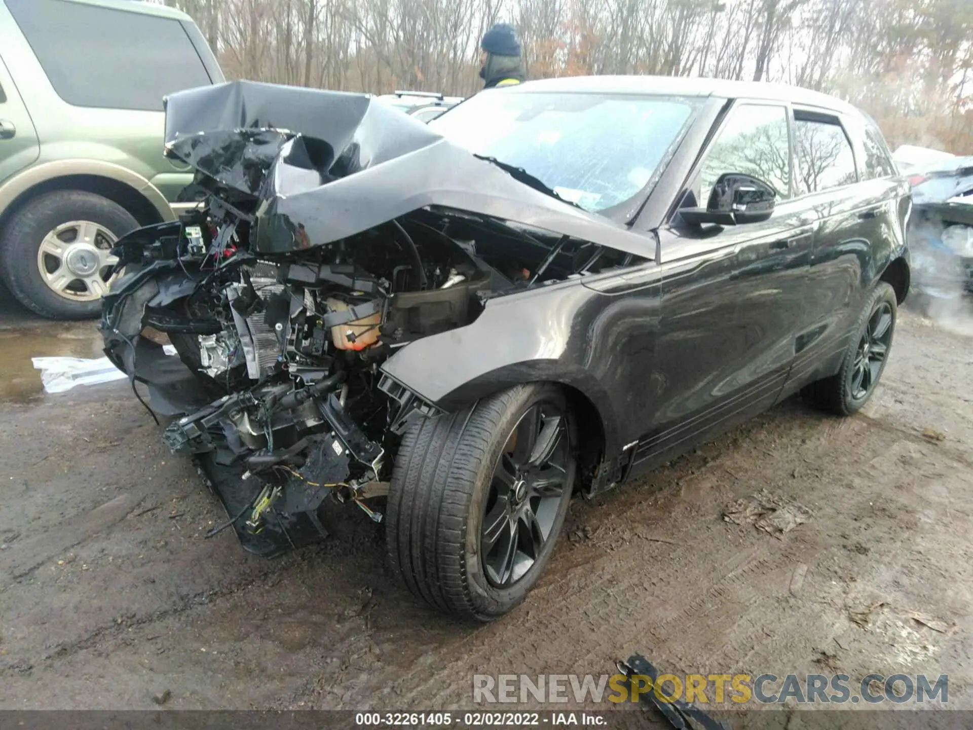 2 fotografías del automóvil dañado SALYK2FV3LA293508 LAND ROVER RANGE ROVER VELAR 2020