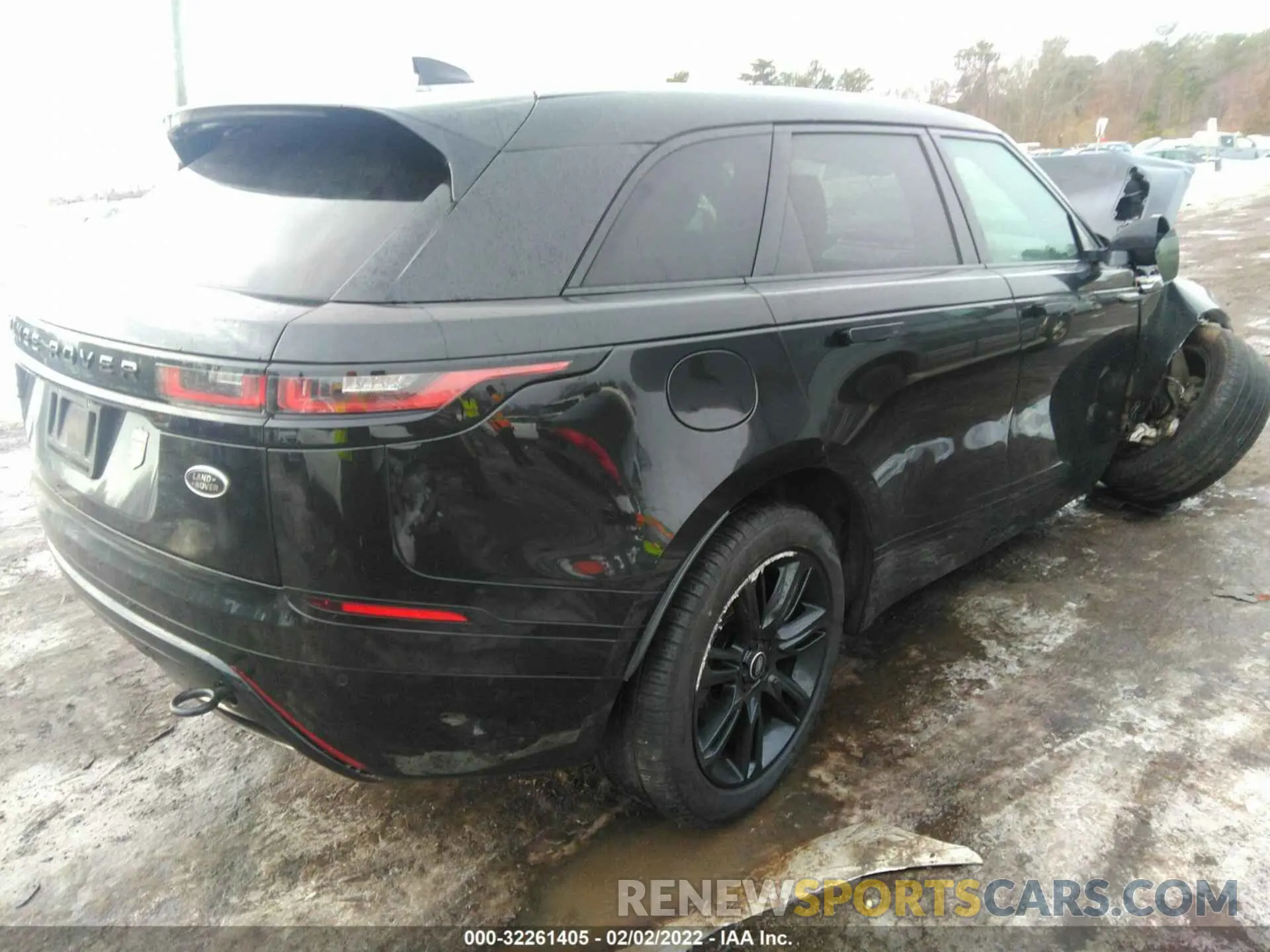 4 fotografías del automóvil dañado SALYK2FV3LA293508 LAND ROVER RANGE ROVER VELAR 2020