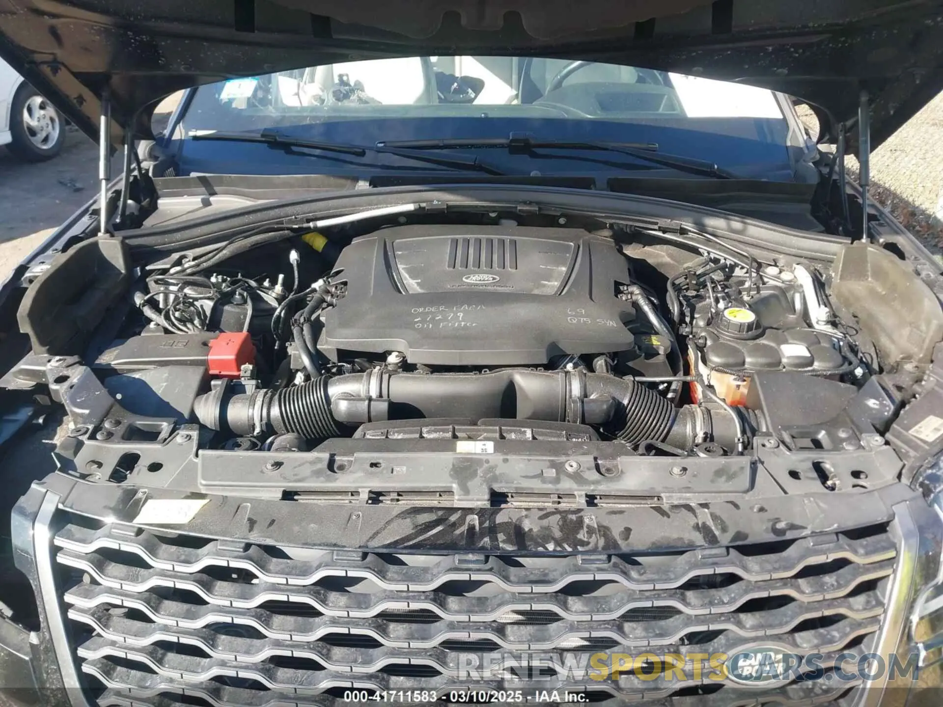 10 fotografías del automóvil dañado SALYK2FV7LA249589 LAND ROVER RANGE ROVER VELAR 2020