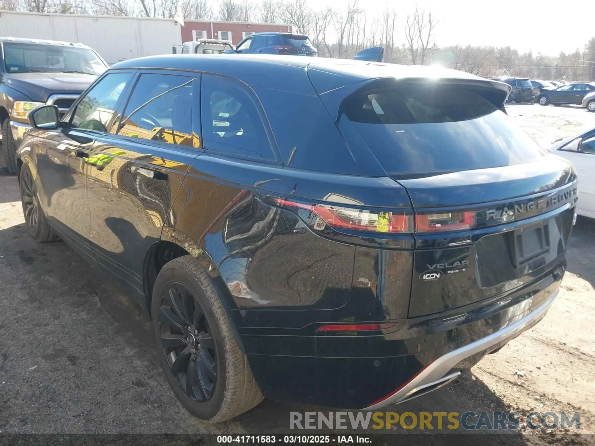3 fotografías del automóvil dañado SALYK2FV7LA249589 LAND ROVER RANGE ROVER VELAR 2020