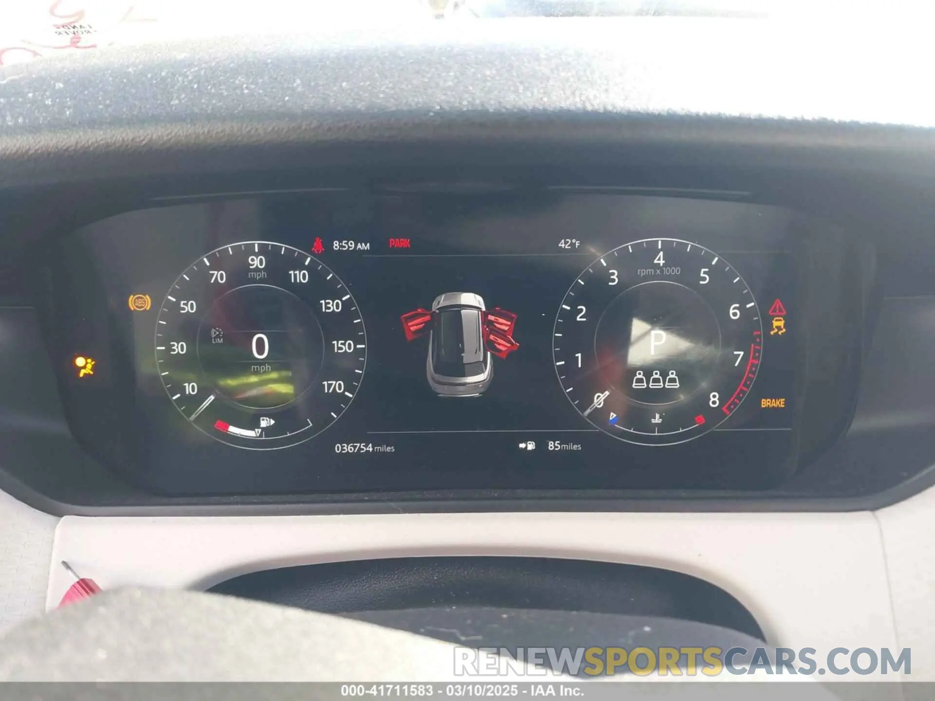 7 fotografías del automóvil dañado SALYK2FV7LA249589 LAND ROVER RANGE ROVER VELAR 2020