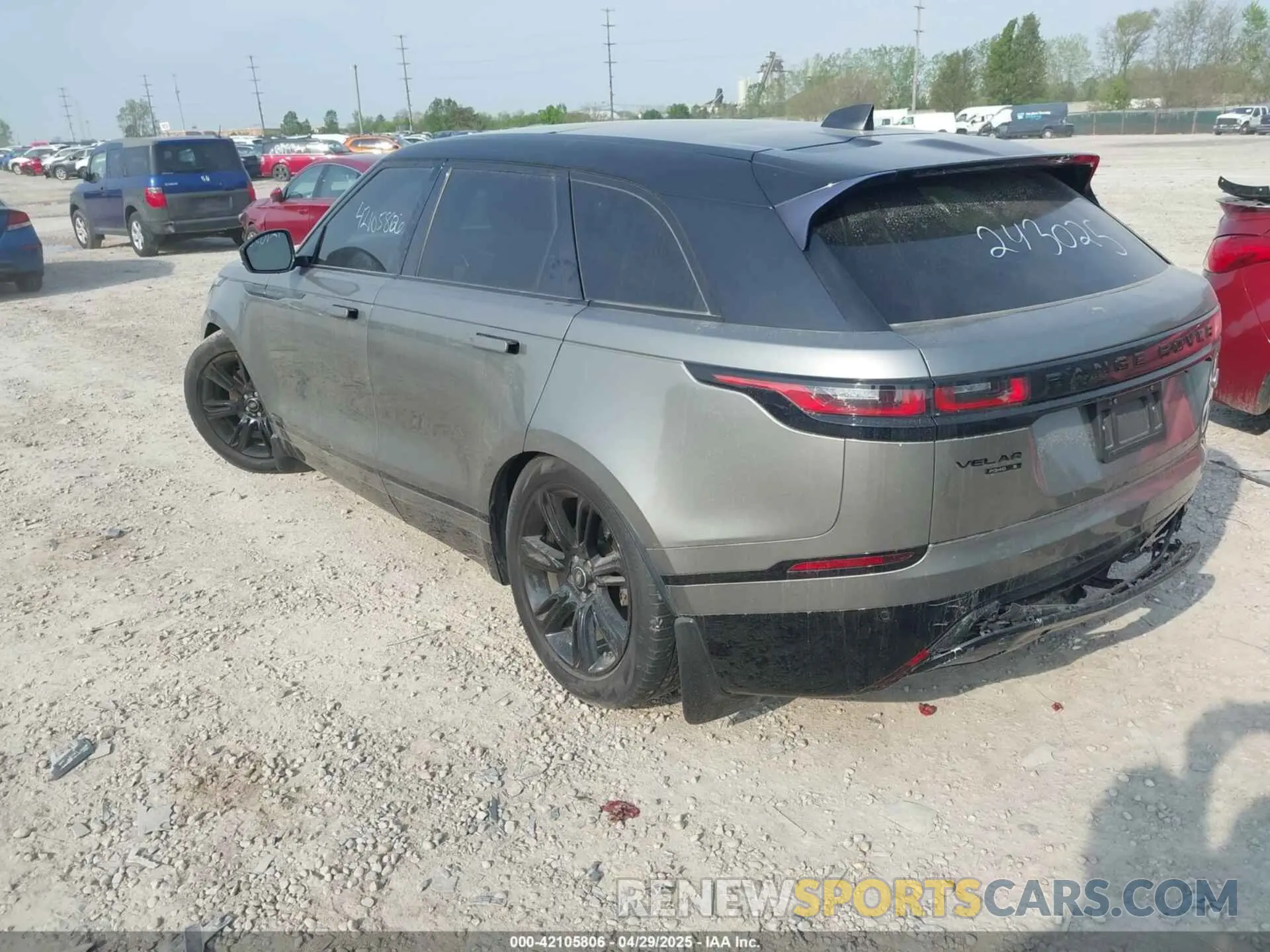 3 fotografías del automóvil dañado SALYK2FV8LA243025 LAND ROVER RANGE ROVER VELAR 2020