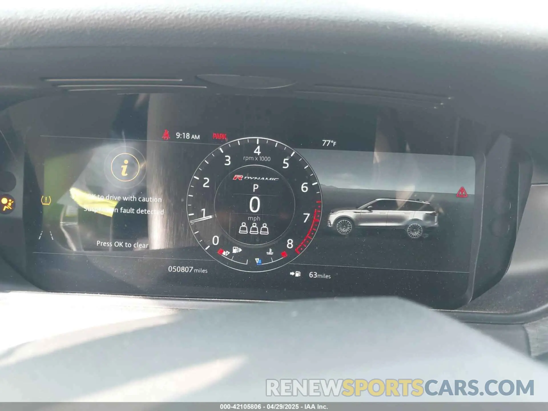 7 fotografías del automóvil dañado SALYK2FV8LA243025 LAND ROVER RANGE ROVER VELAR 2020