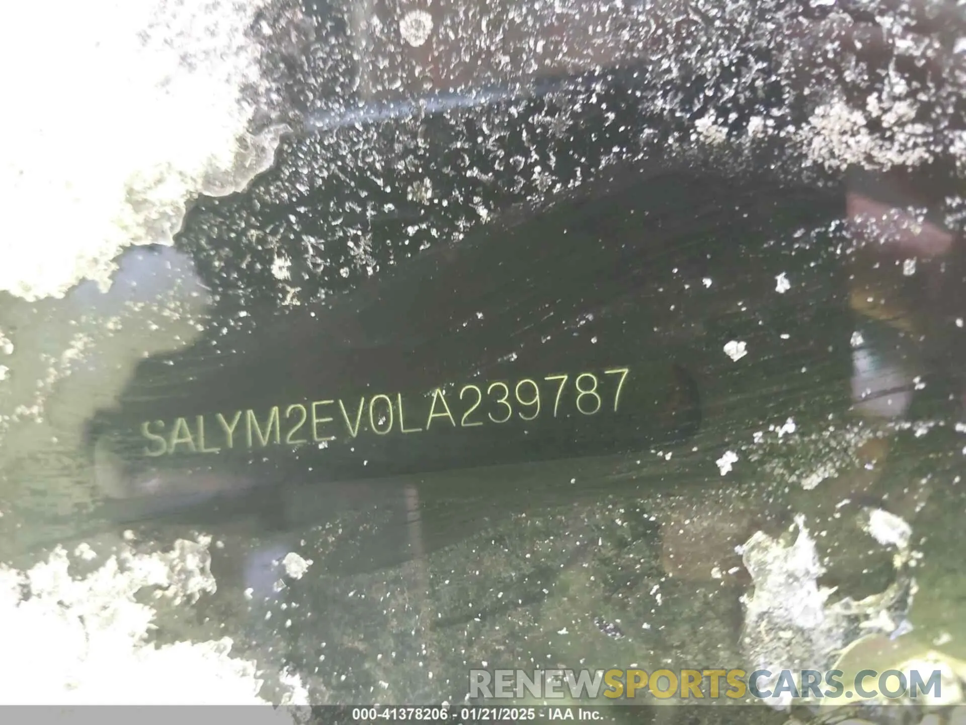 9 fotografías del automóvil dañado SALYM2EV0LA239787 LAND ROVER RANGE ROVER VELAR 2020