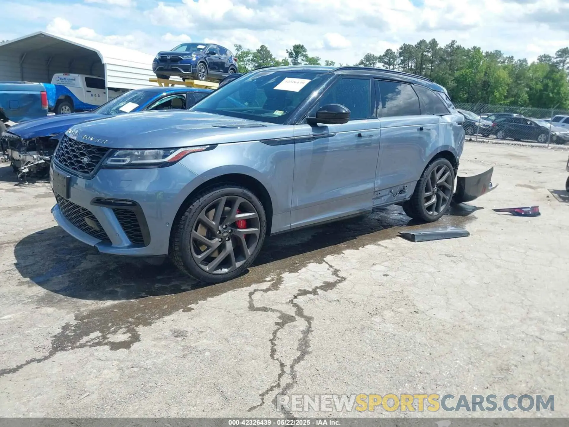 2 fotografías del automóvil dañado SALYU2EE1LA258140 LAND ROVER RANGE ROVER VELAR 2020