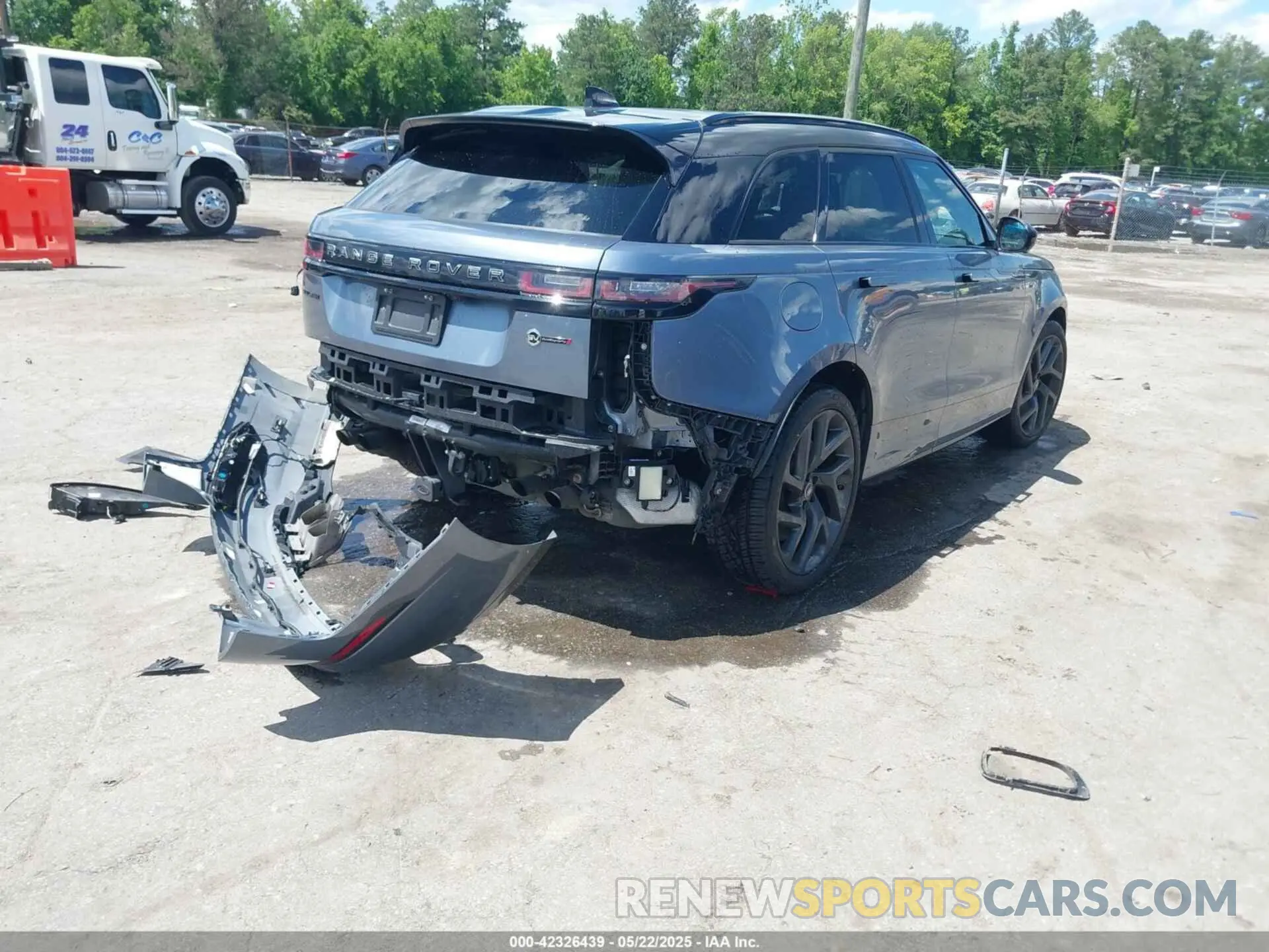 4 fotografías del automóvil dañado SALYU2EE1LA258140 LAND ROVER RANGE ROVER VELAR 2020