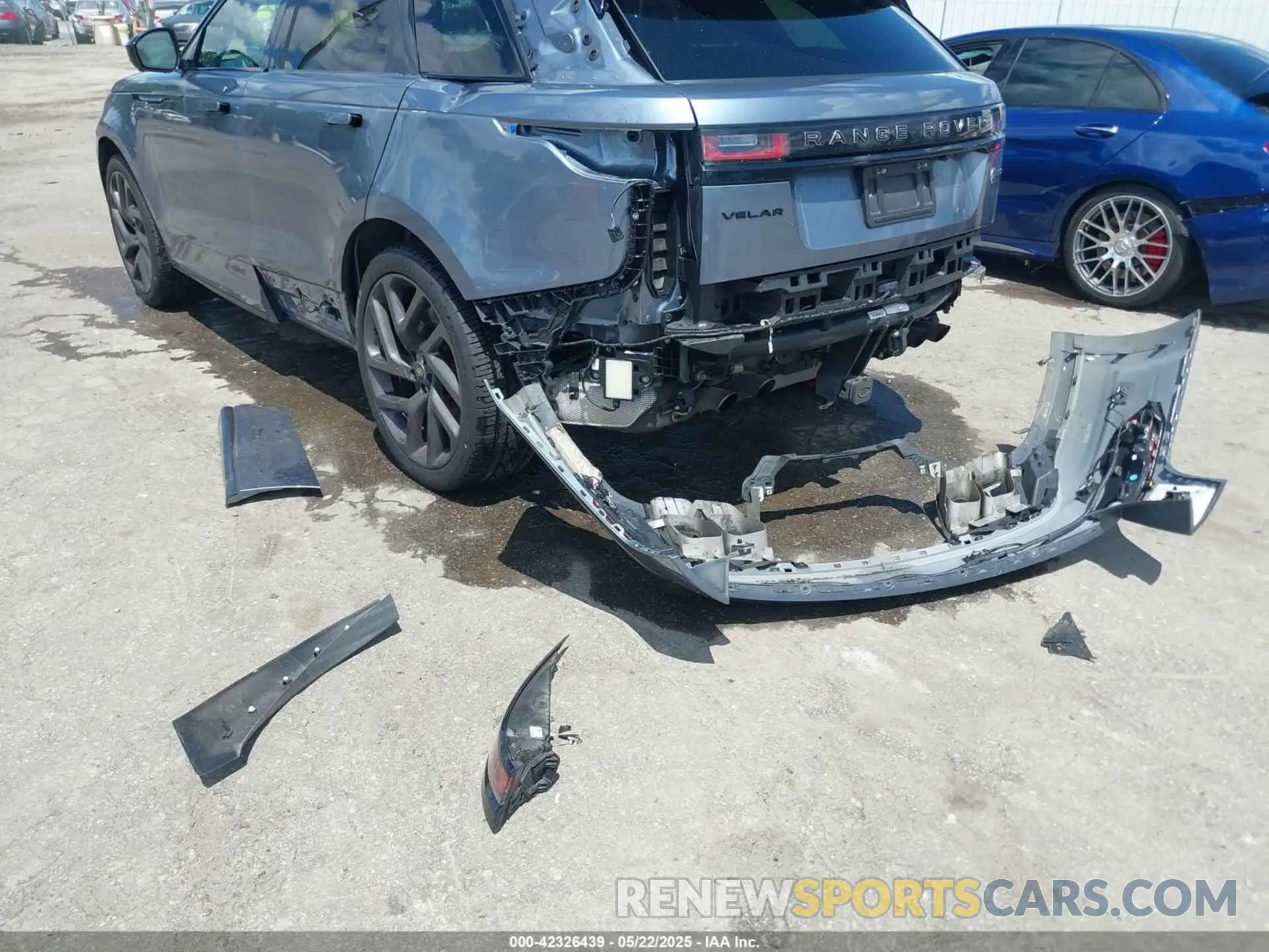 6 fotografías del automóvil dañado SALYU2EE1LA258140 LAND ROVER RANGE ROVER VELAR 2020
