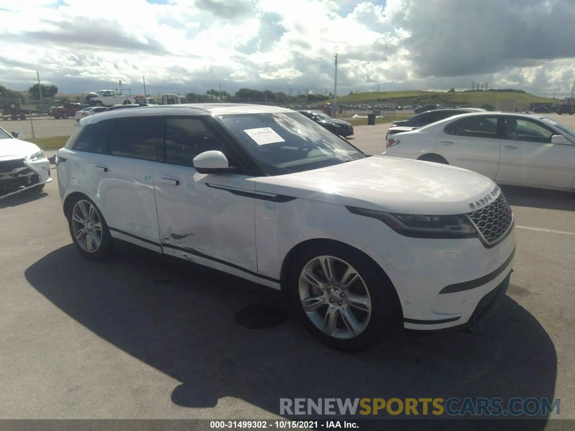 1 fotografías del automóvil dañado SALYJ2EU3MA312720 LAND ROVER RANGE ROVER VELAR 2021