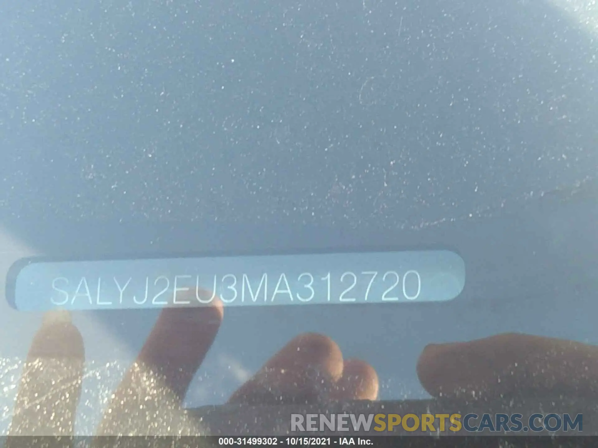 9 fotografías del automóvil dañado SALYJ2EU3MA312720 LAND ROVER RANGE ROVER VELAR 2021