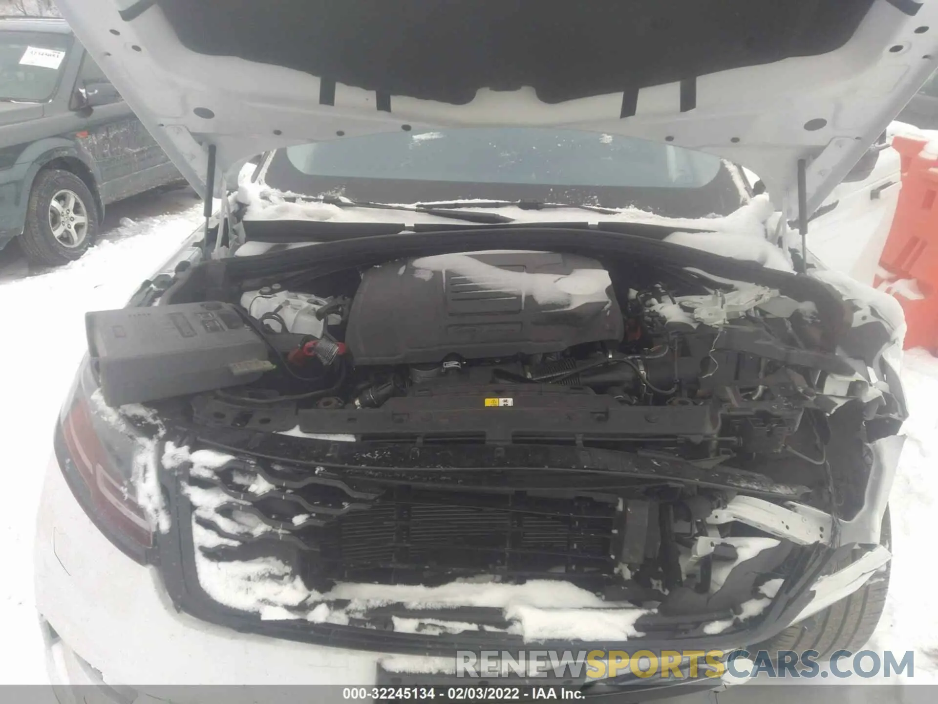 10 fotografías del automóvil dañado SALYJ2EX2MA305512 LAND ROVER RANGE ROVER VELAR 2021
