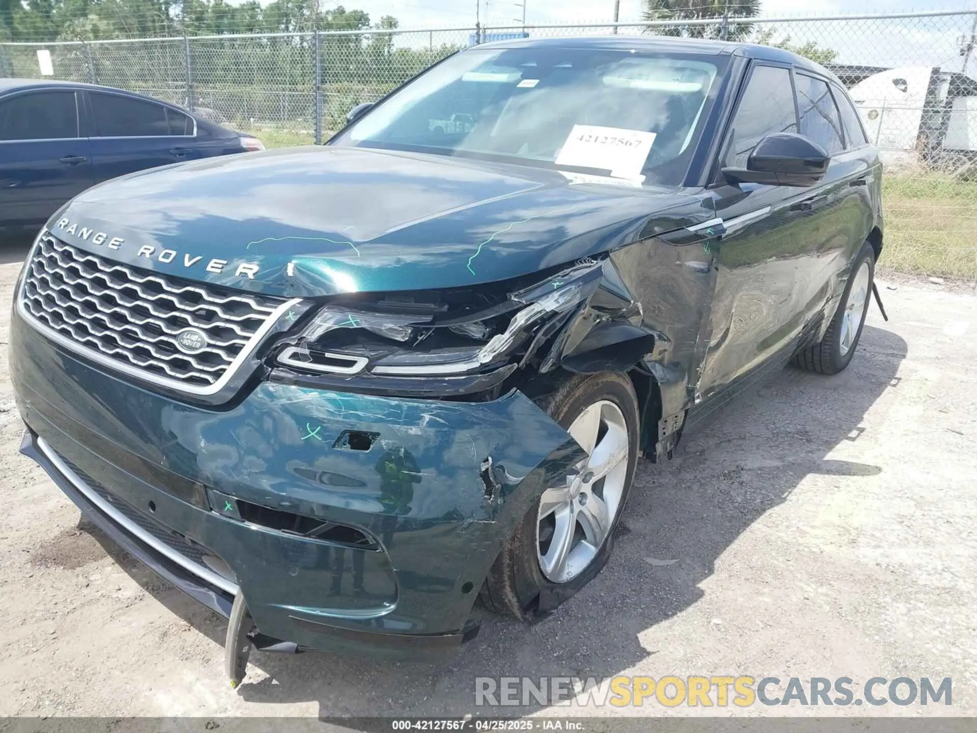 6 fotografías del automóvil dañado SALYJ2EX6MA317761 LAND ROVER RANGE ROVER VELAR 2021