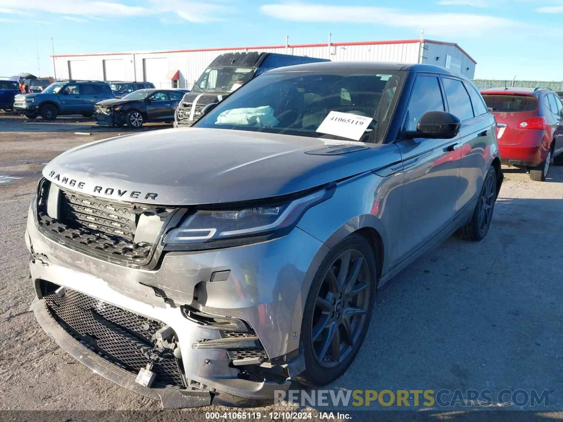 2 fotografías del automóvil dañado SALYT2EU5MA301955 LAND ROVER RANGE ROVER VELAR 2021