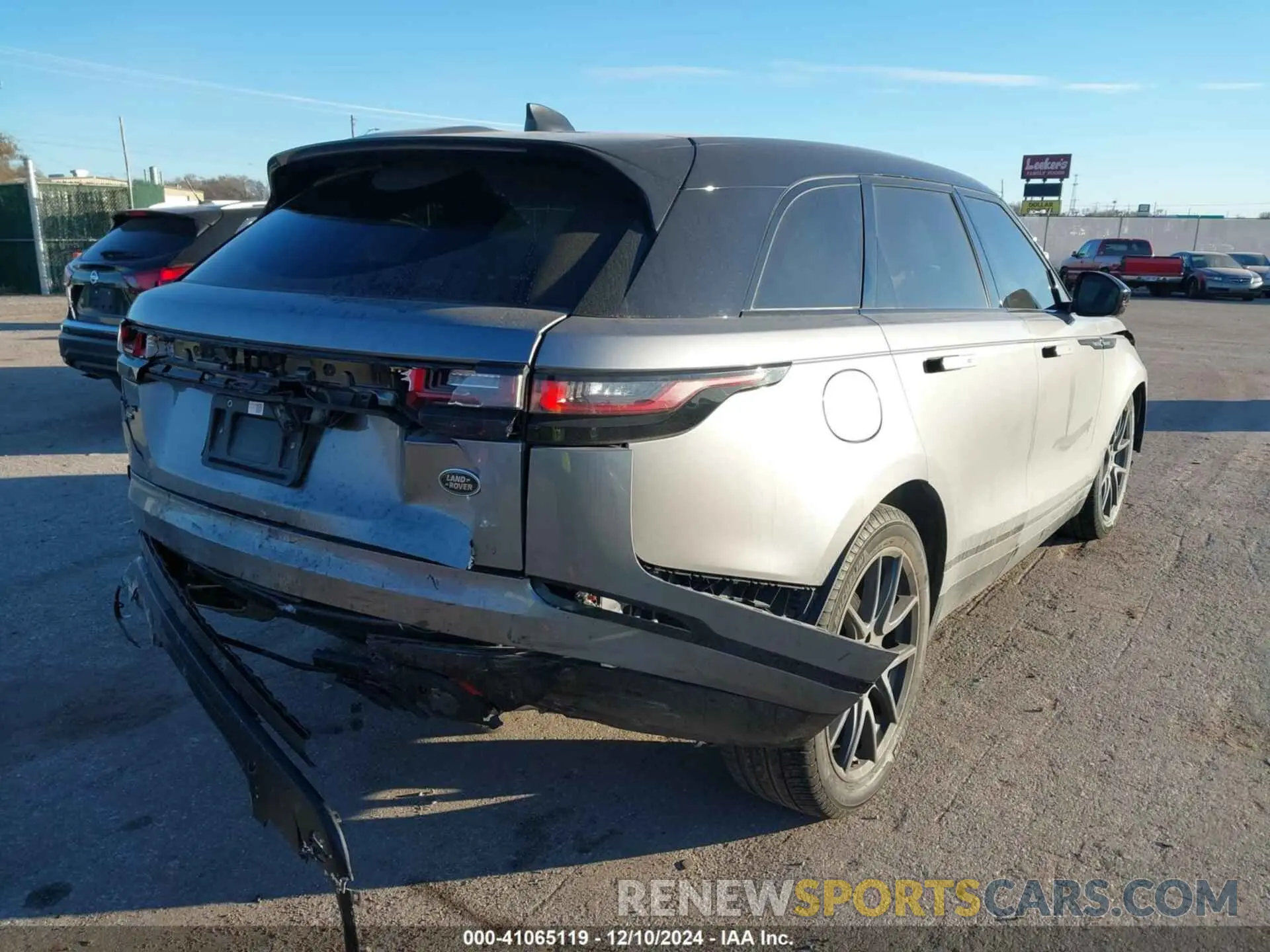 4 fotografías del automóvil dañado SALYT2EU5MA301955 LAND ROVER RANGE ROVER VELAR 2021
