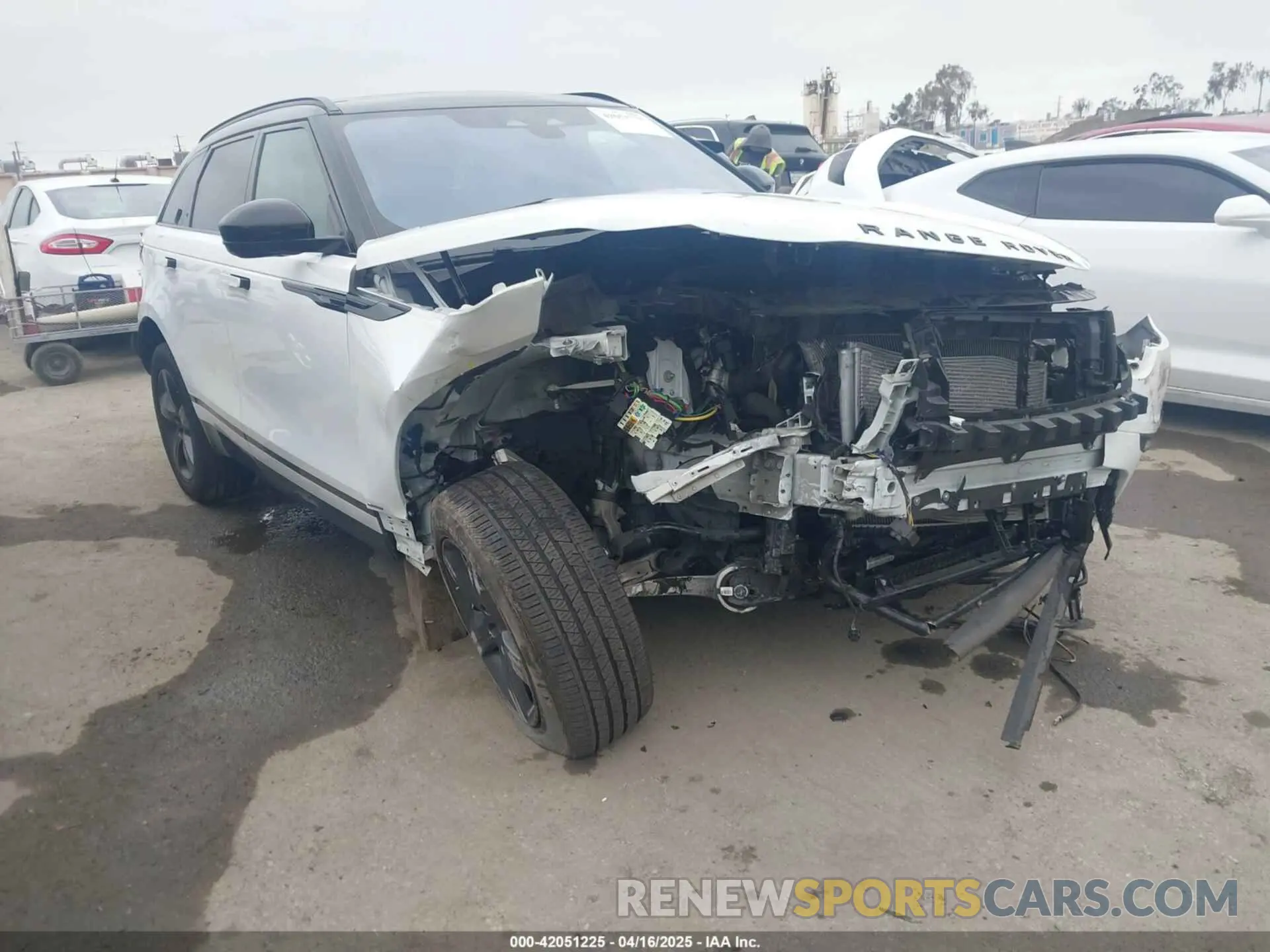 1 fotografías del automóvil dañado SALYT2EX0MA313814 LAND ROVER RANGE ROVER VELAR 2021