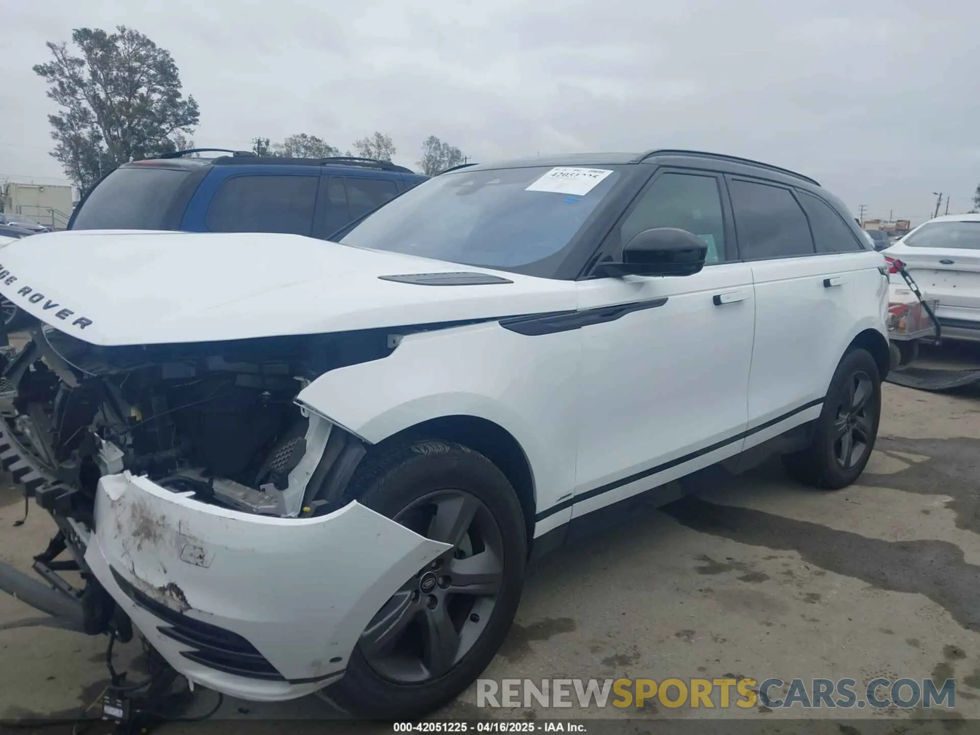 14 fotografías del automóvil dañado SALYT2EX0MA313814 LAND ROVER RANGE ROVER VELAR 2021