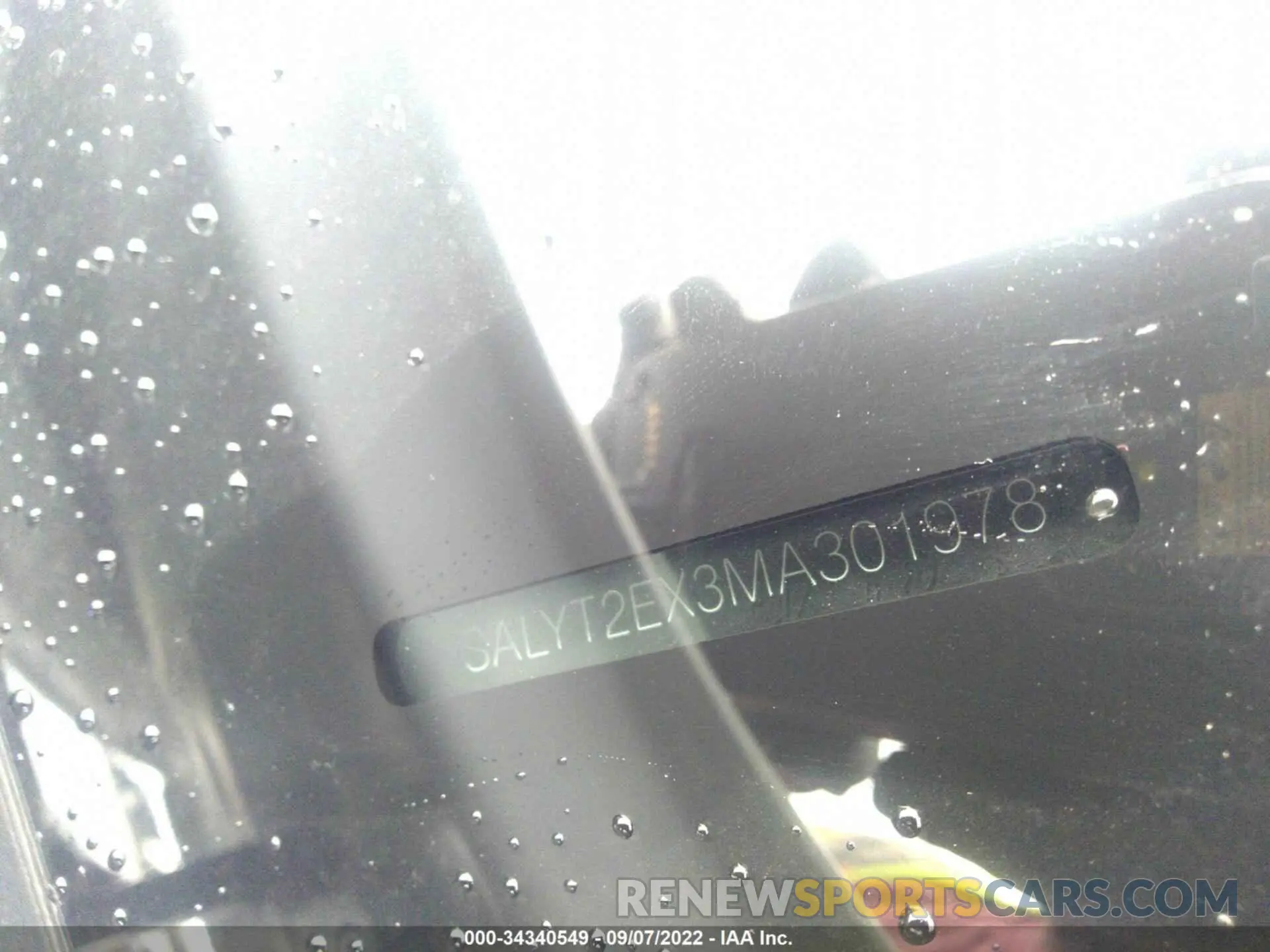 9 fotografías del automóvil dañado SALYT2EX3MA301978 LAND ROVER RANGE ROVER VELAR 2021