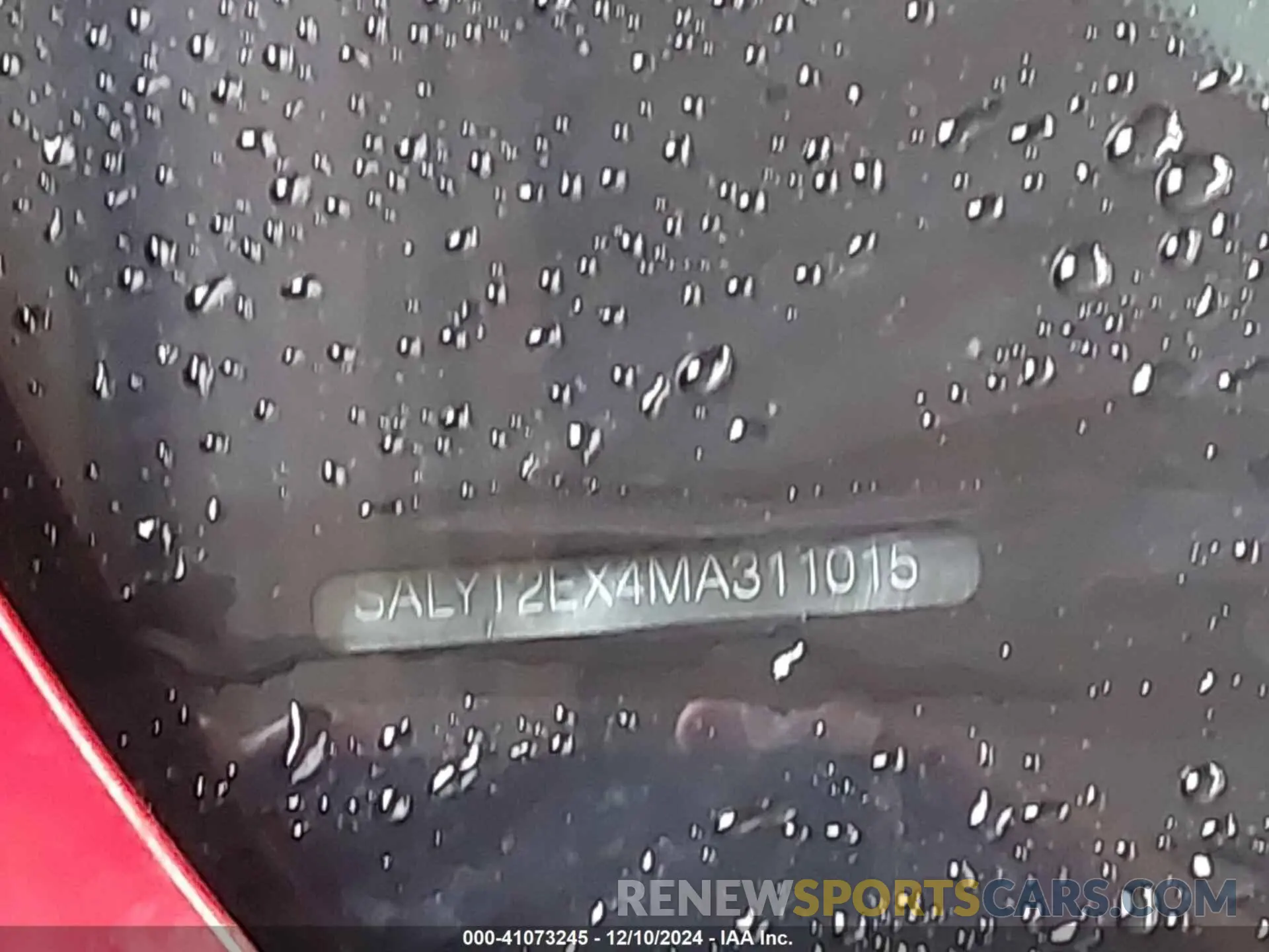 9 fotografías del automóvil dañado SALYT2EX4MA311015 LAND ROVER RANGE ROVER VELAR 2021