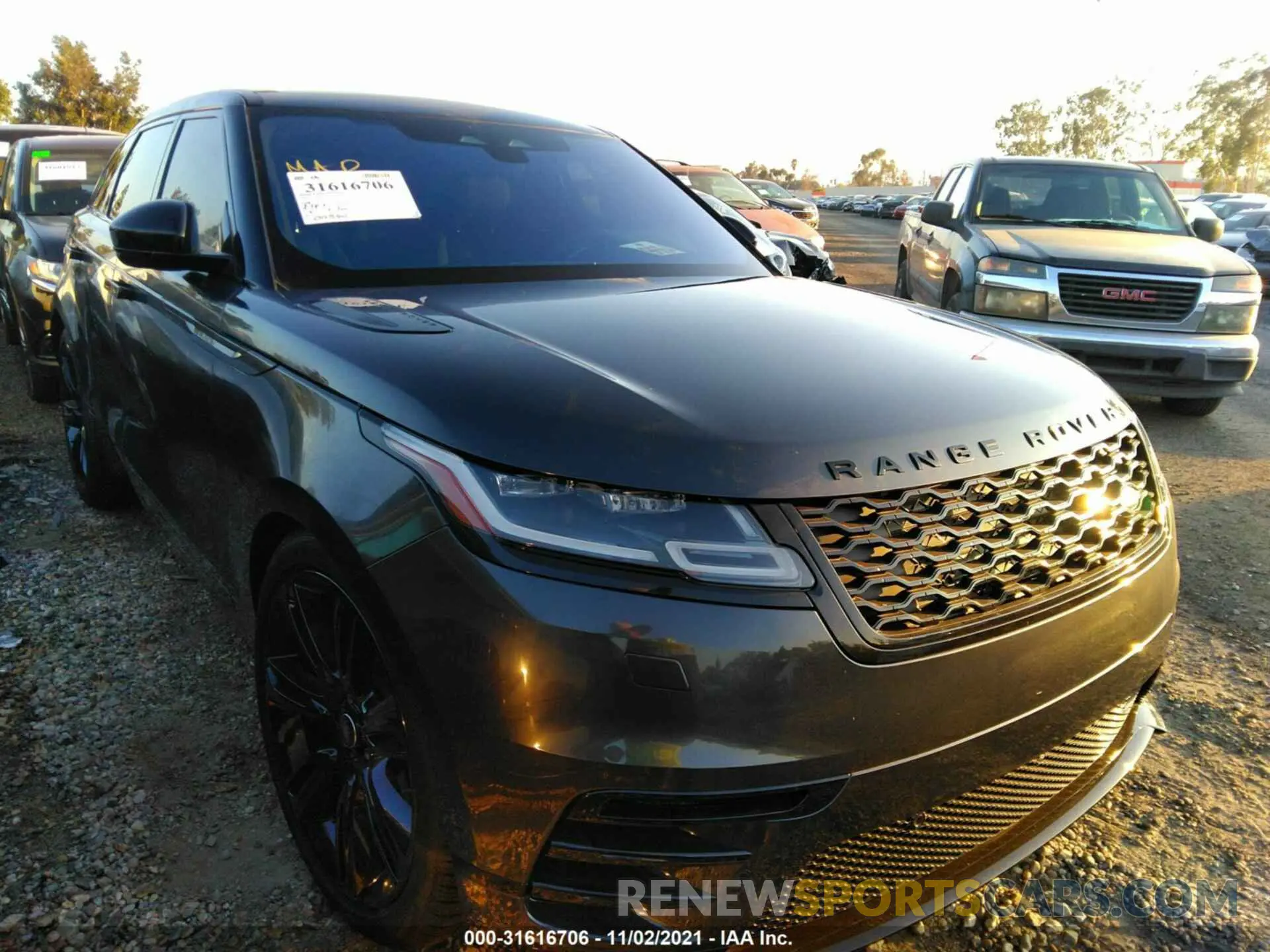 1 fotografías del automóvil dañado SALYT2EX4MA322967 LAND ROVER RANGE ROVER VELAR 2021