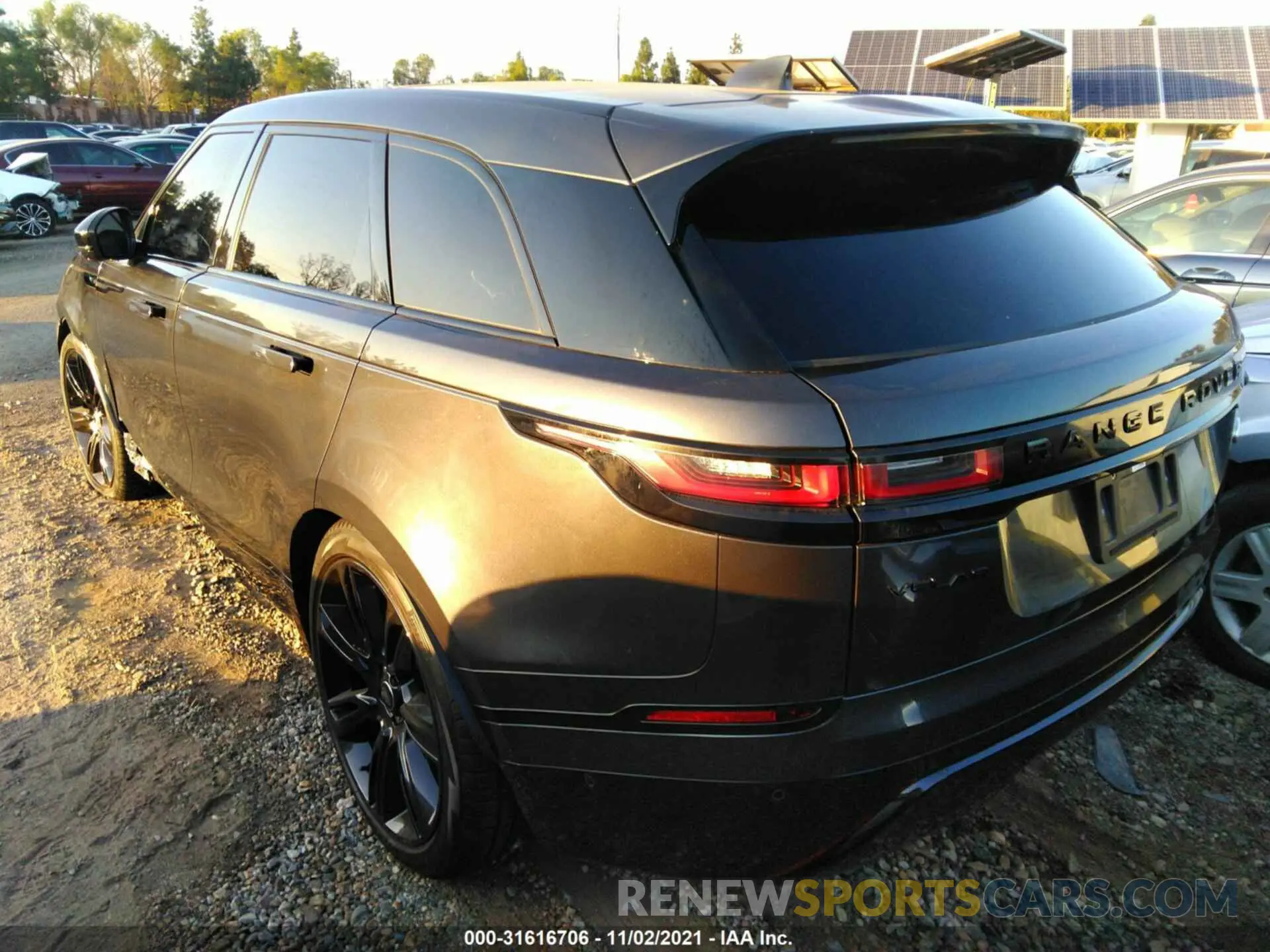 3 fotografías del automóvil dañado SALYT2EX4MA322967 LAND ROVER RANGE ROVER VELAR 2021
