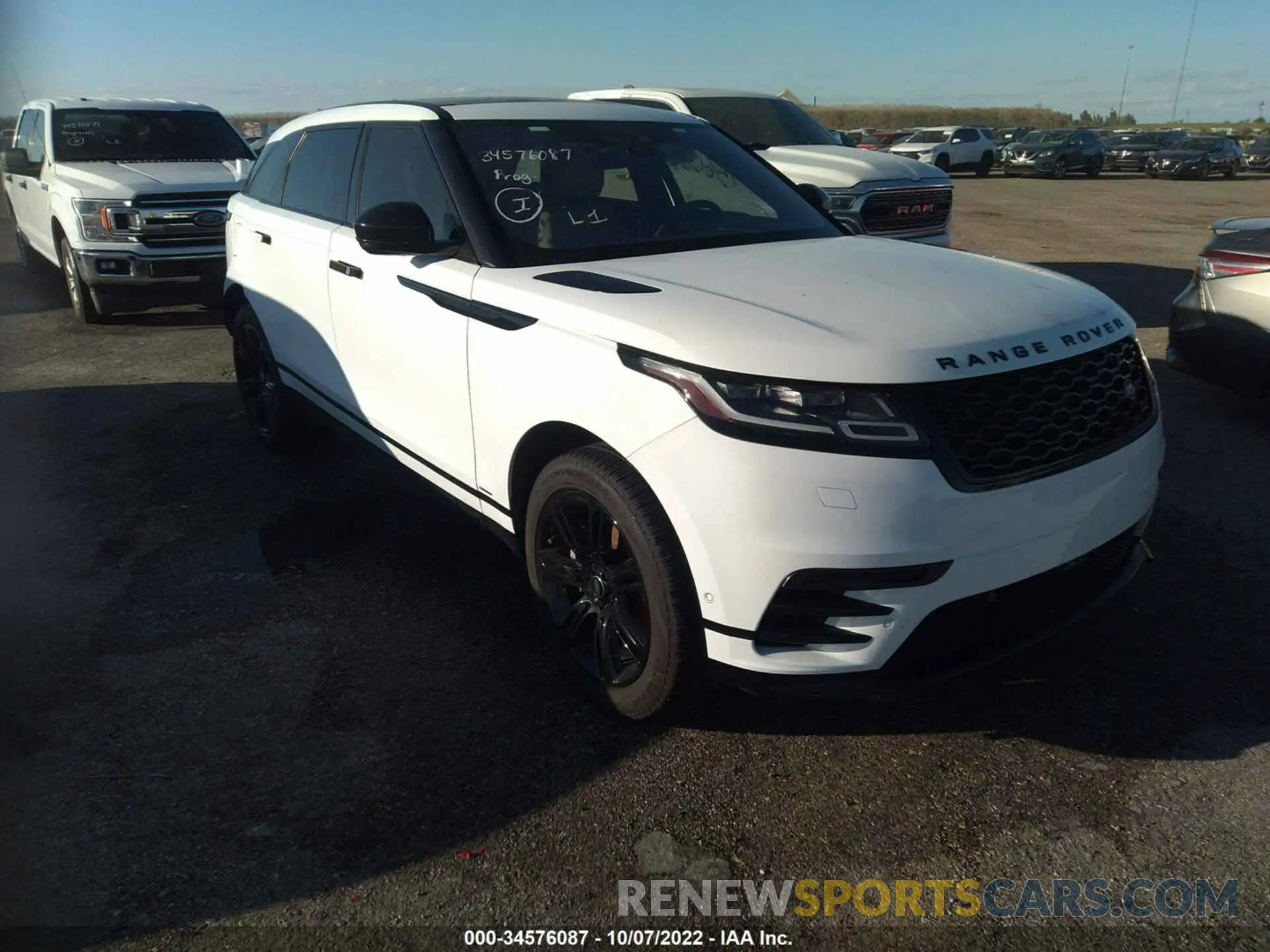 1 fotografías del automóvil dañado SALYT2EX5MA314585 LAND ROVER RANGE ROVER VELAR 2021