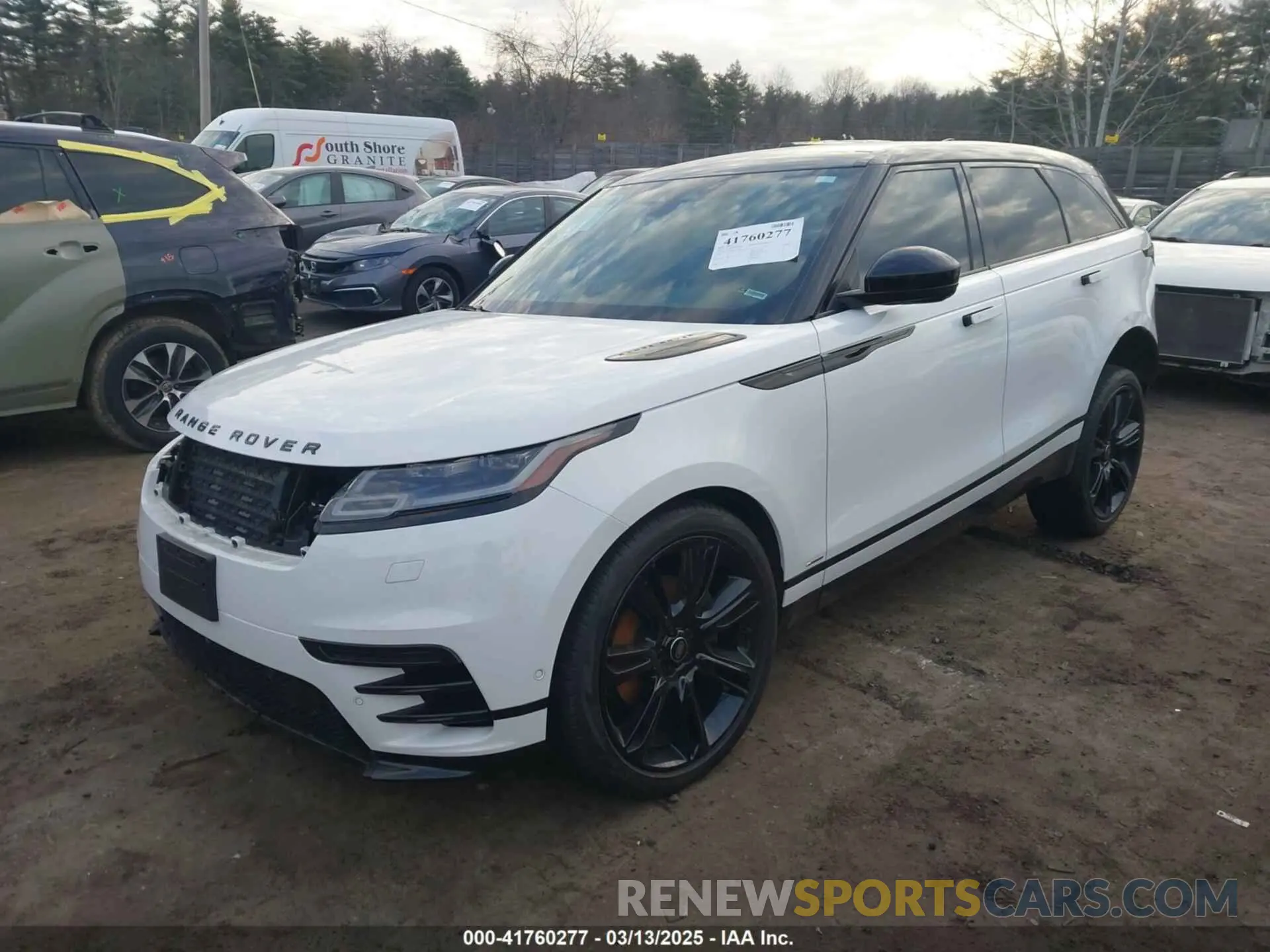 2 fotografías del automóvil dañado SALYT2EX5MA321200 LAND ROVER RANGE ROVER VELAR 2021
