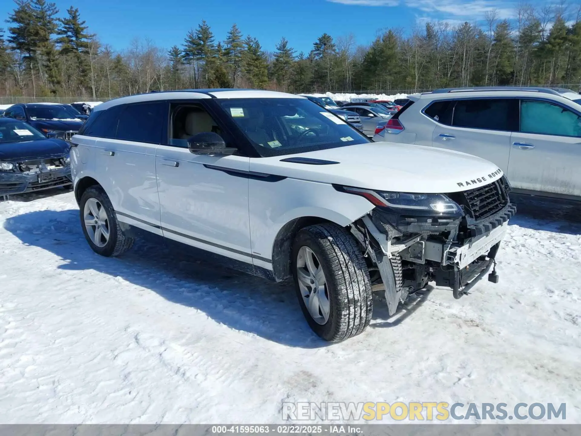 1 fotografías del automóvil dañado SALYT2EX7MA313339 LAND ROVER RANGE ROVER VELAR 2021