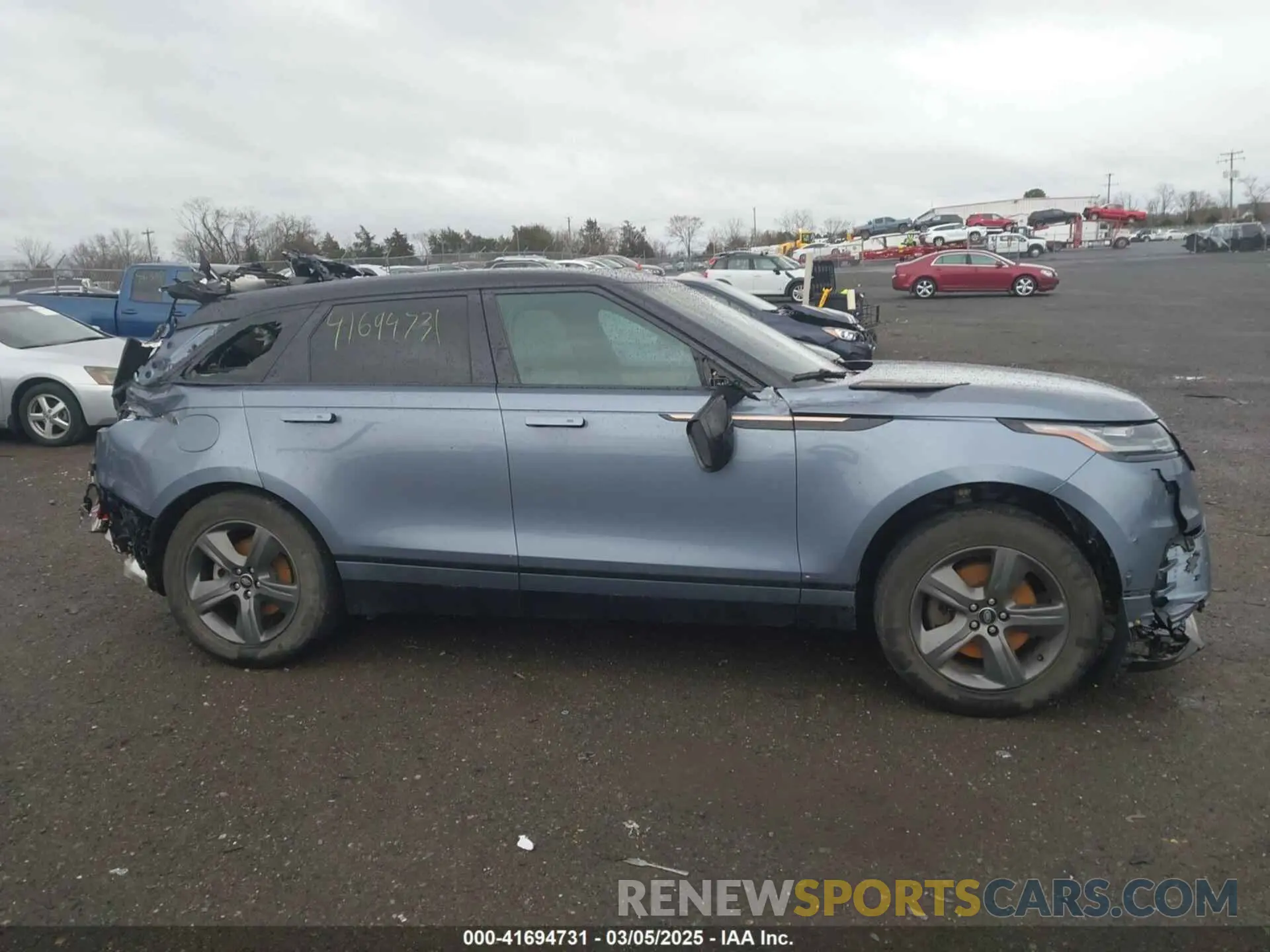 13 fotografías del automóvil dañado SALYT2EX7MA313759 LAND ROVER RANGE ROVER VELAR 2021