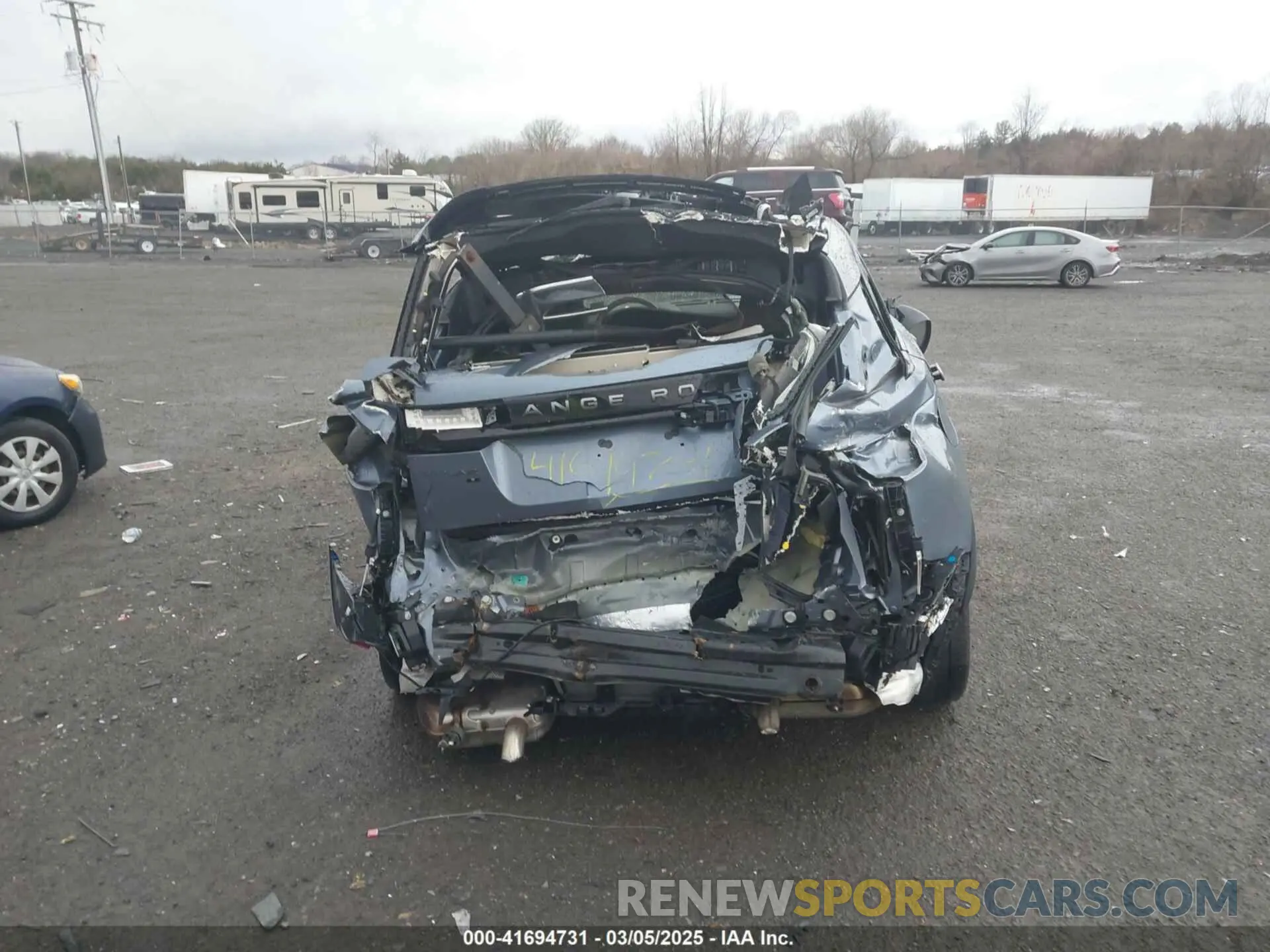 16 fotografías del automóvil dañado SALYT2EX7MA313759 LAND ROVER RANGE ROVER VELAR 2021