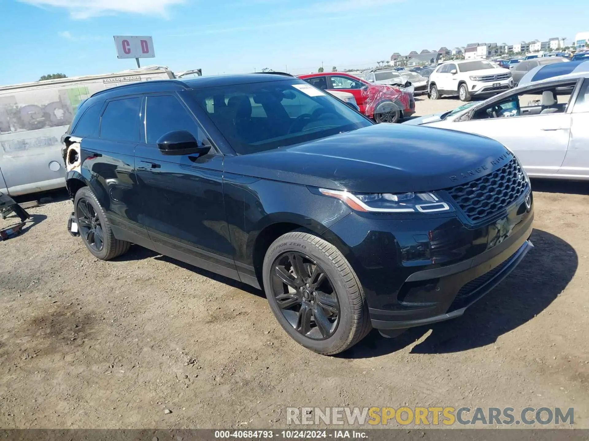 1 fotografías del automóvil dañado SALYJ2EX3NA347057 LAND ROVER RANGE ROVER VELAR 2022