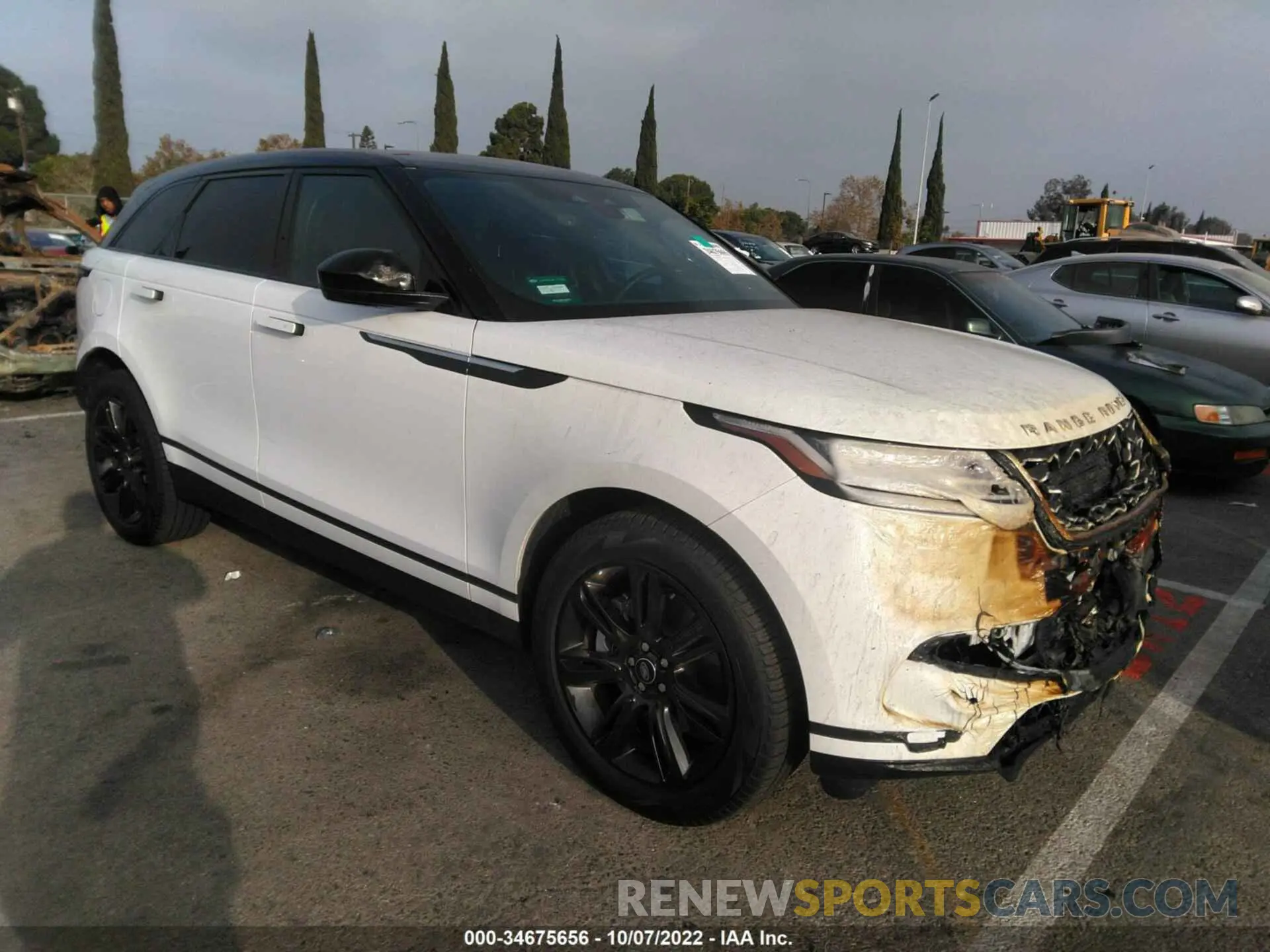 1 fotografías del automóvil dañado SALYJ2EX7NA336983 LAND ROVER RANGE ROVER VELAR 2022