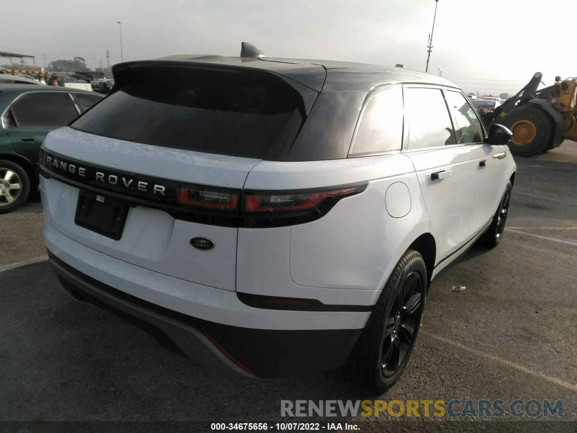 4 fotografías del automóvil dañado SALYJ2EX7NA336983 LAND ROVER RANGE ROVER VELAR 2022