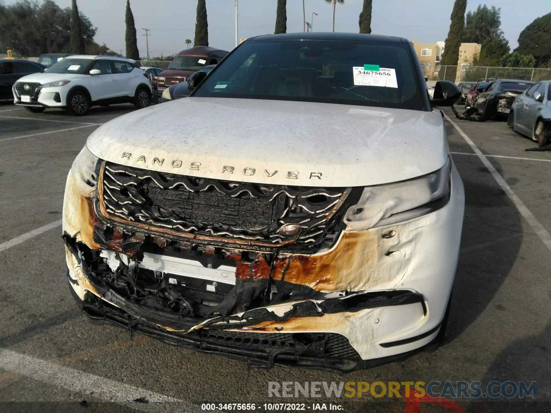 6 fotografías del automóvil dañado SALYJ2EX7NA336983 LAND ROVER RANGE ROVER VELAR 2022