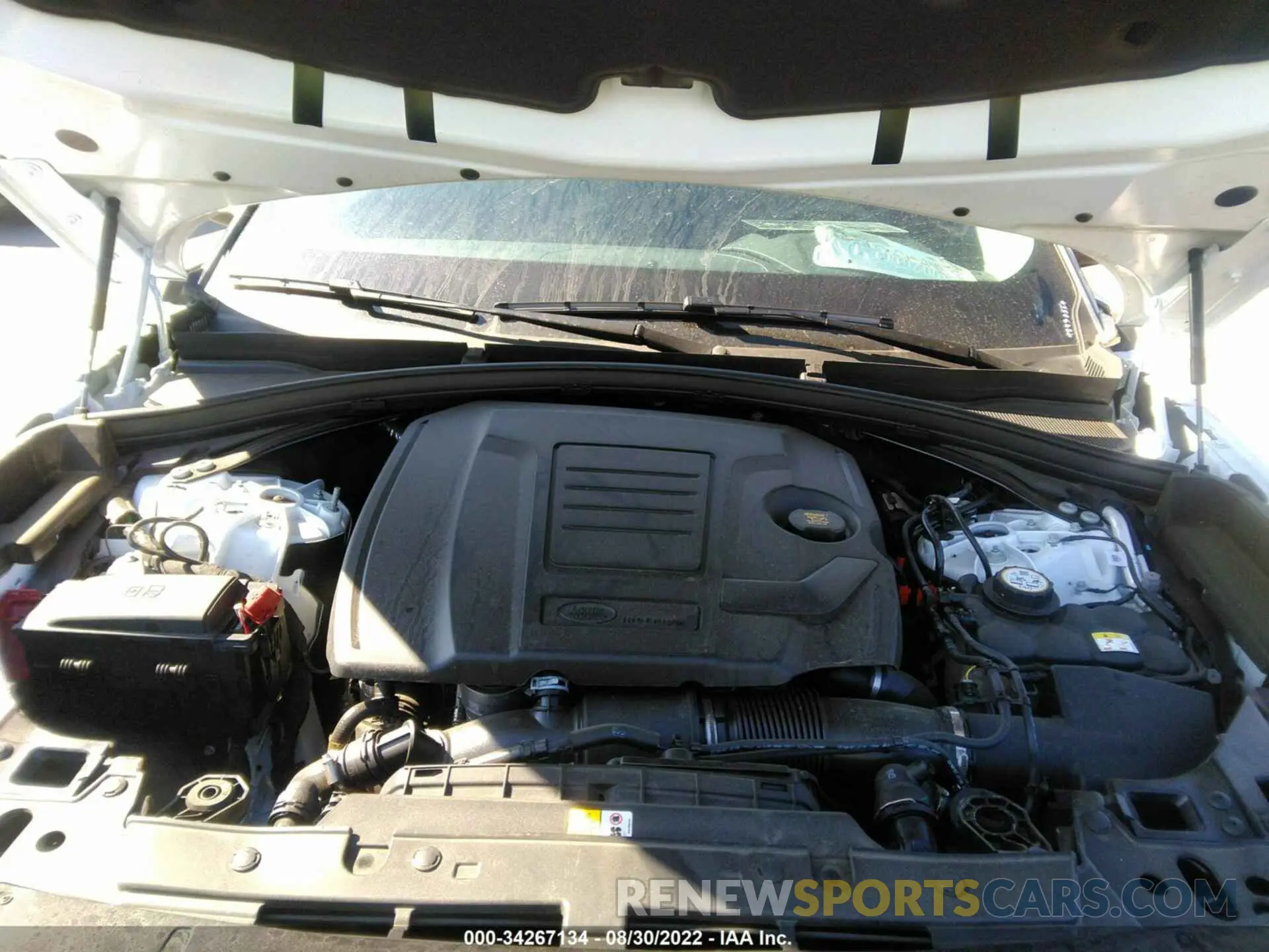 10 fotografías del automóvil dañado SALYJ2EXXNA331471 LAND ROVER RANGE ROVER VELAR 2022