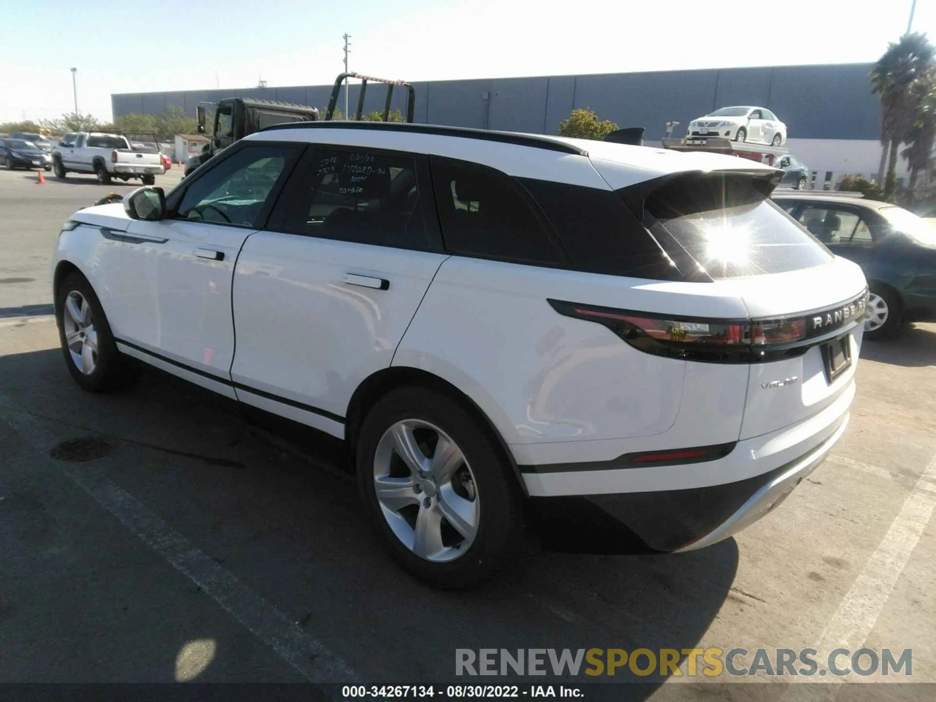 3 fotografías del automóvil dañado SALYJ2EXXNA331471 LAND ROVER RANGE ROVER VELAR 2022