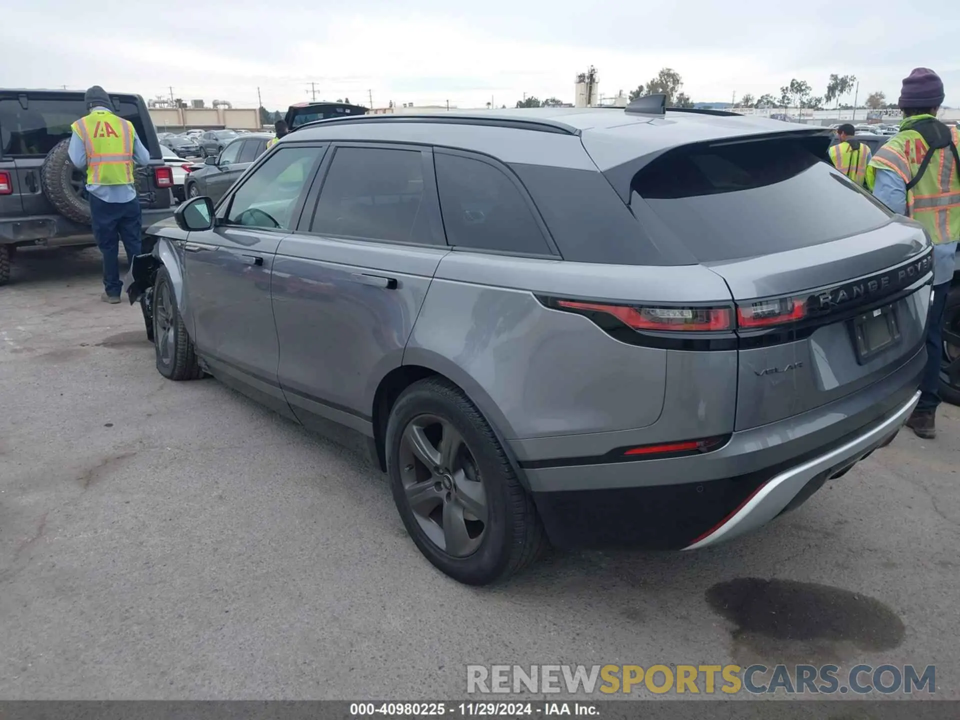 3 fotografías del automóvil dañado SALYT2EX0NA331599 LAND ROVER RANGE ROVER VELAR 2022