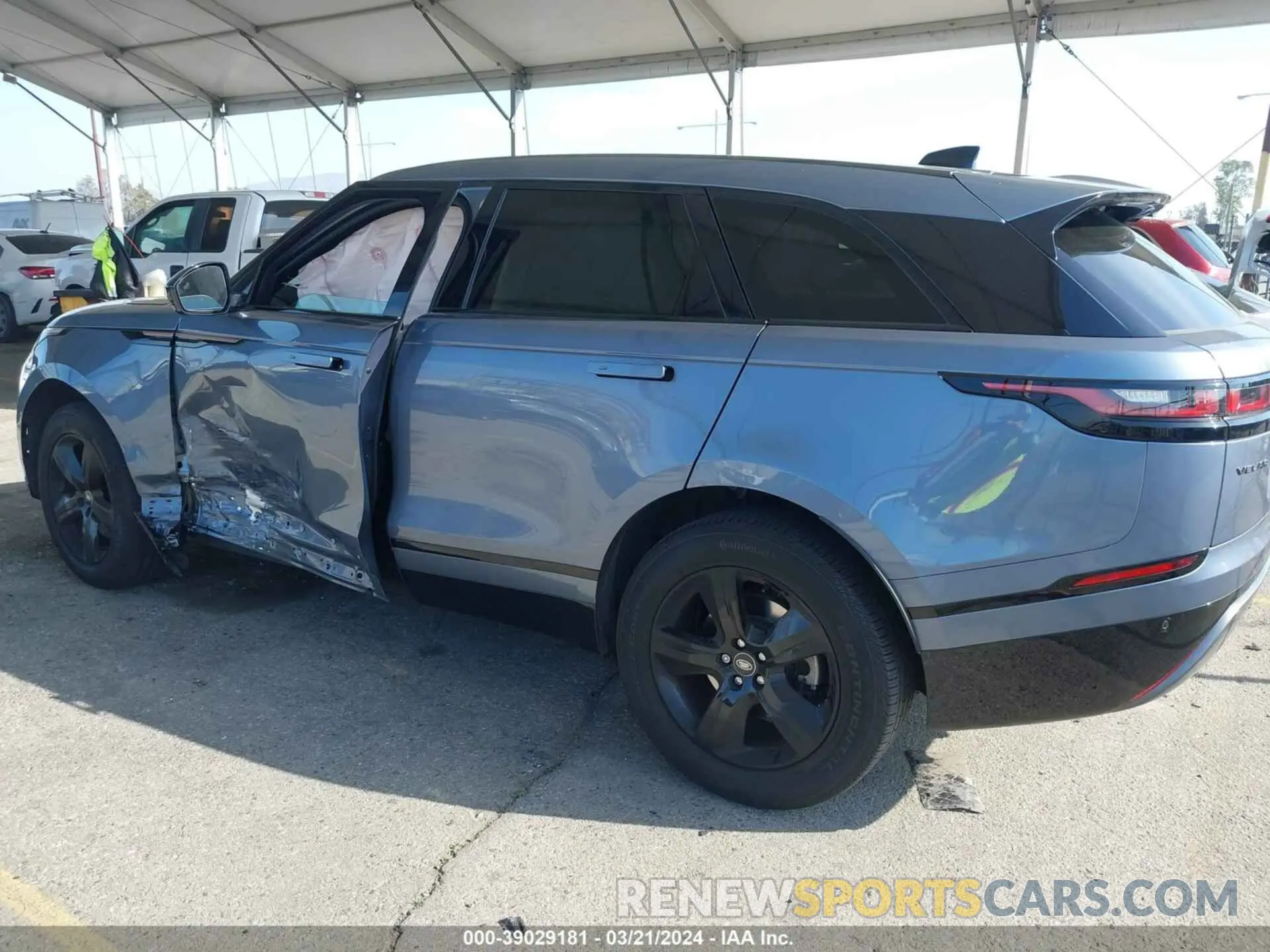 14 fotografías del automóvil dañado SALYT2EX0NA333319 LAND ROVER RANGE ROVER VELAR 2022