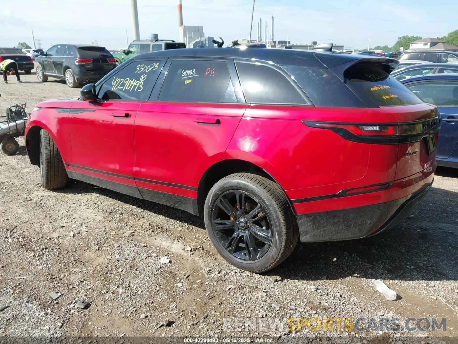 3 fotografías del automóvil dañado SALYT2EX1NA330073 LAND ROVER RANGE ROVER VELAR 2022