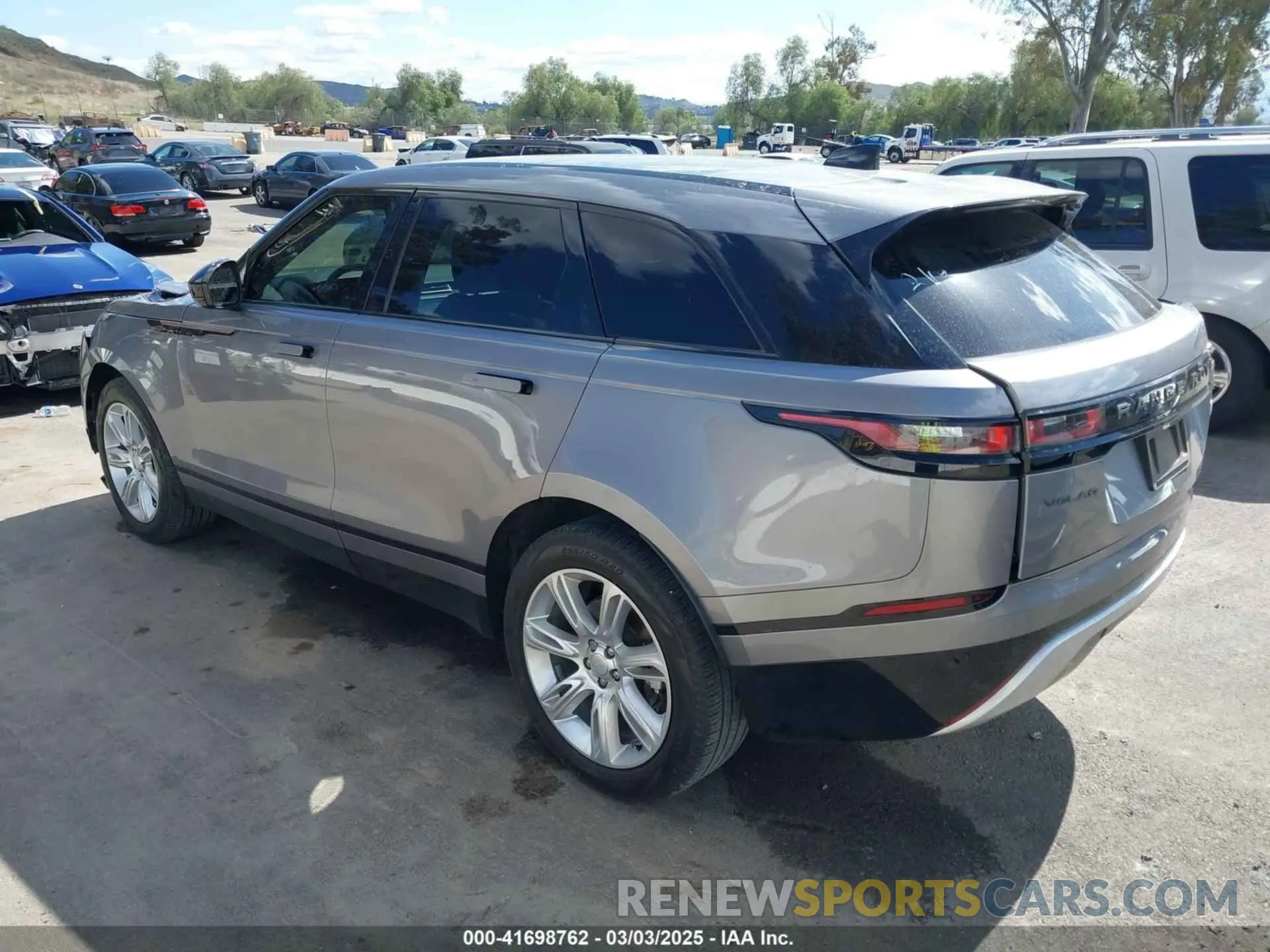 3 fotografías del automóvil dañado SALYT2EX2NA335489 LAND ROVER RANGE ROVER VELAR 2022