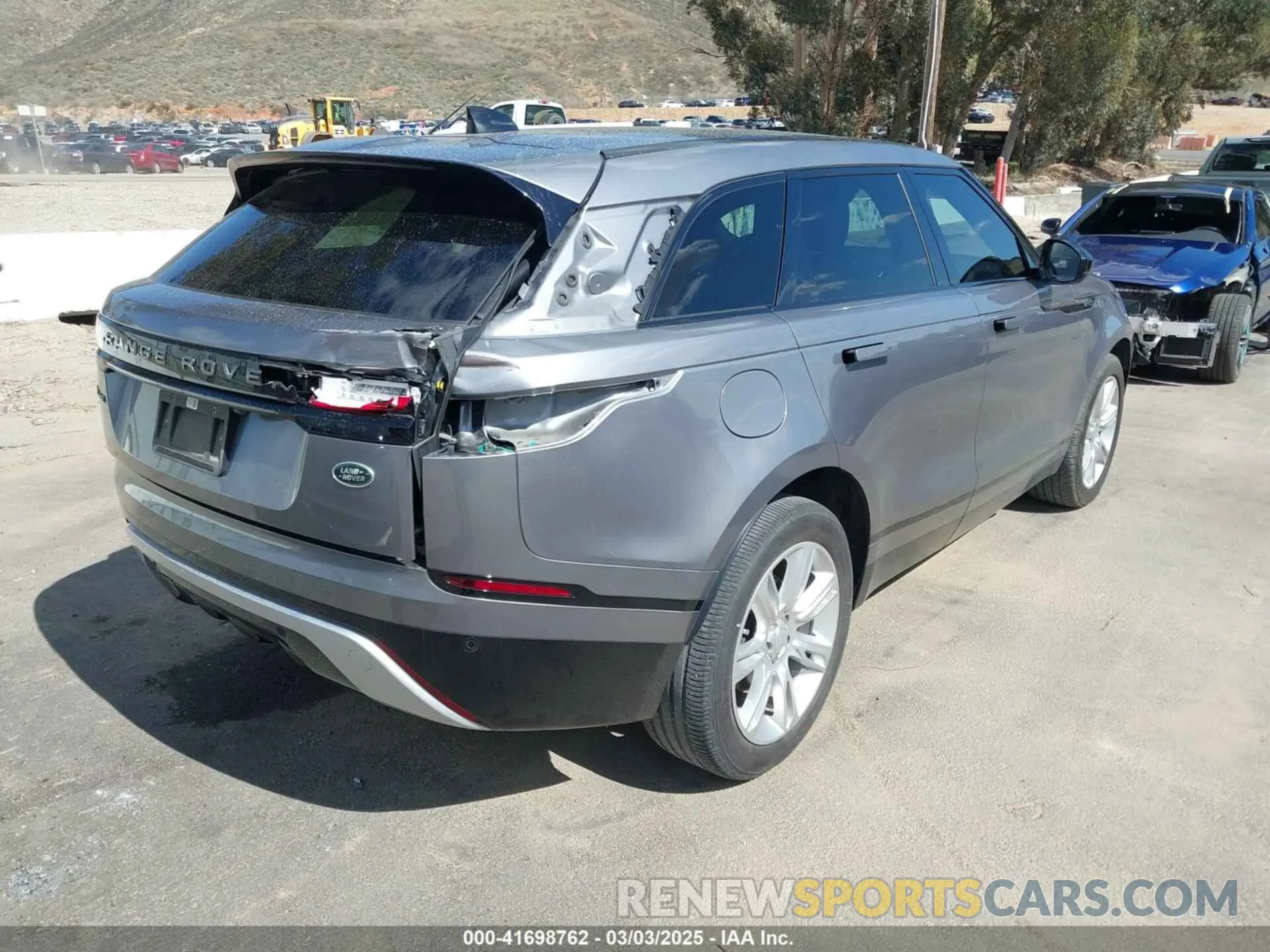 4 fotografías del automóvil dañado SALYT2EX2NA335489 LAND ROVER RANGE ROVER VELAR 2022