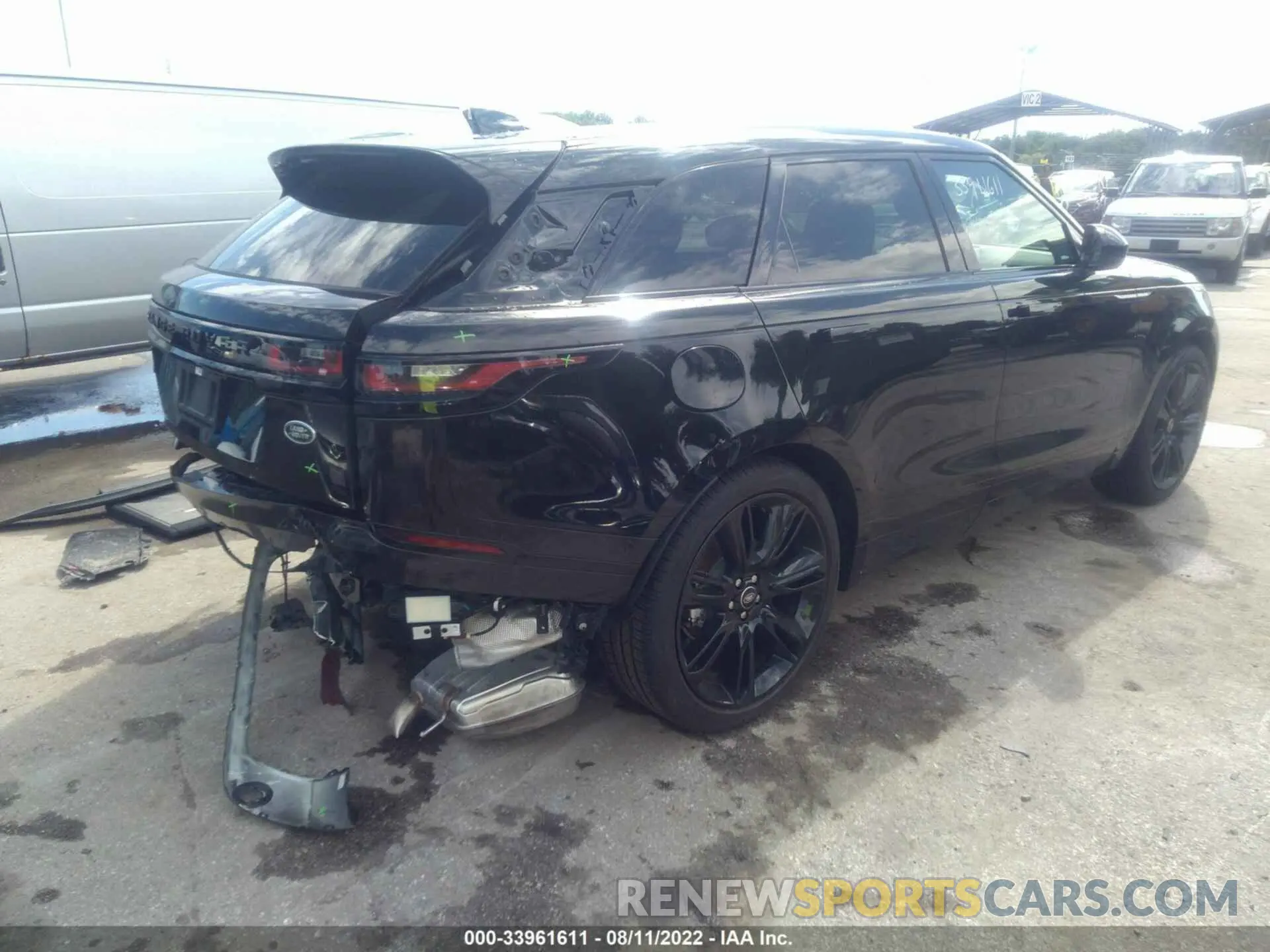4 fotografías del automóvil dañado SALYT2EX3NA335128 LAND ROVER RANGE ROVER VELAR 2022