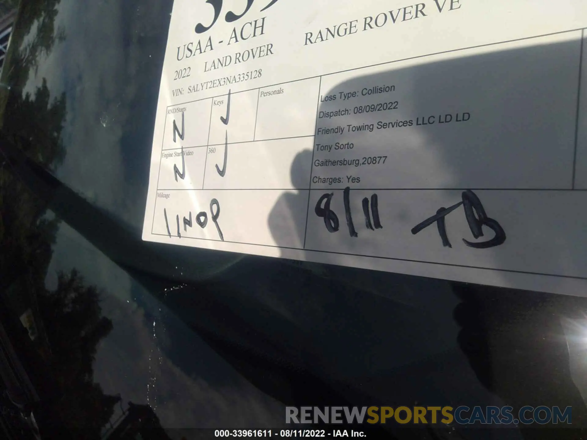 7 fotografías del automóvil dañado SALYT2EX3NA335128 LAND ROVER RANGE ROVER VELAR 2022