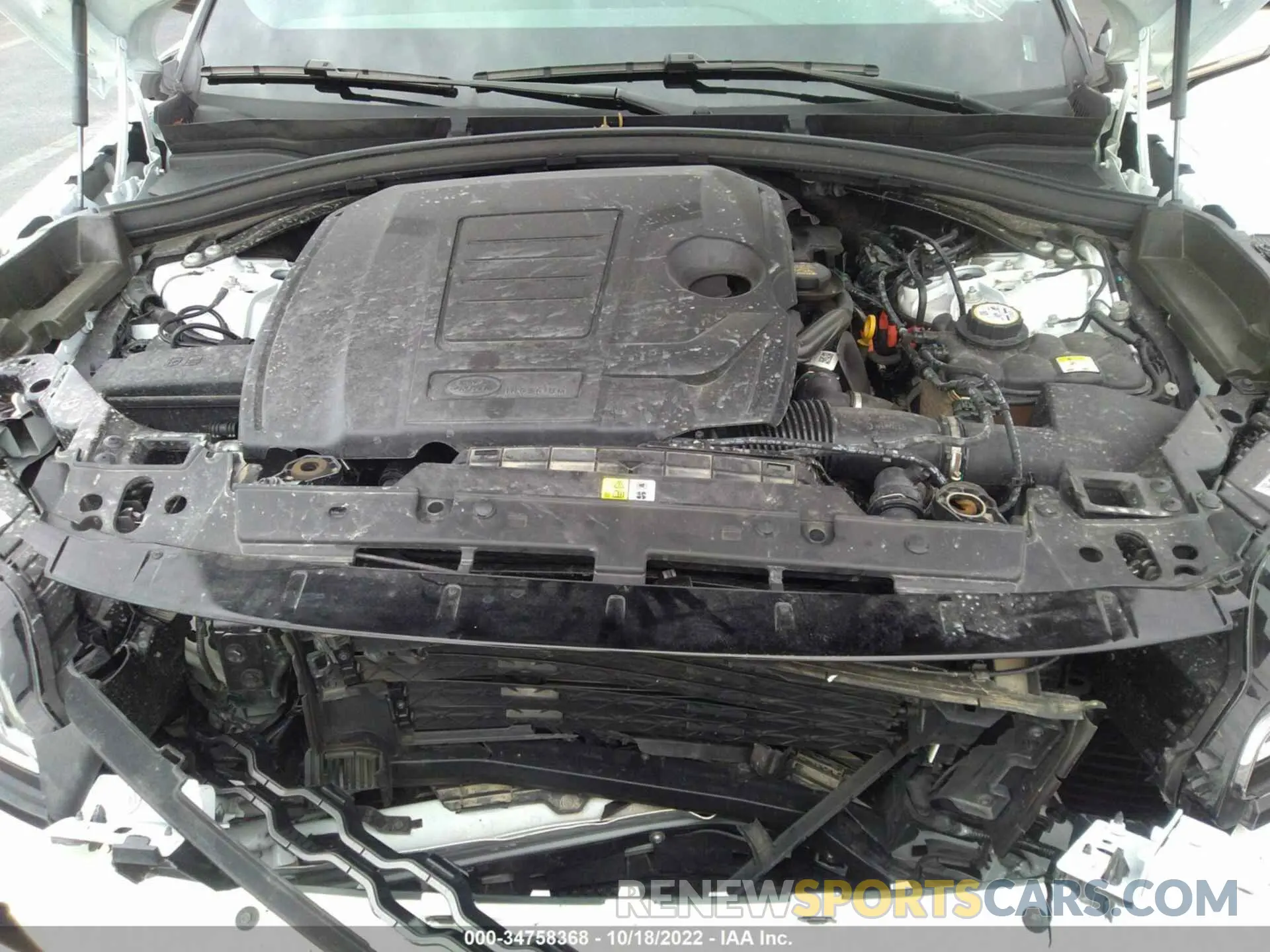 10 fotografías del automóvil dañado SALYT2EX4NA329712 LAND ROVER RANGE ROVER VELAR 2022