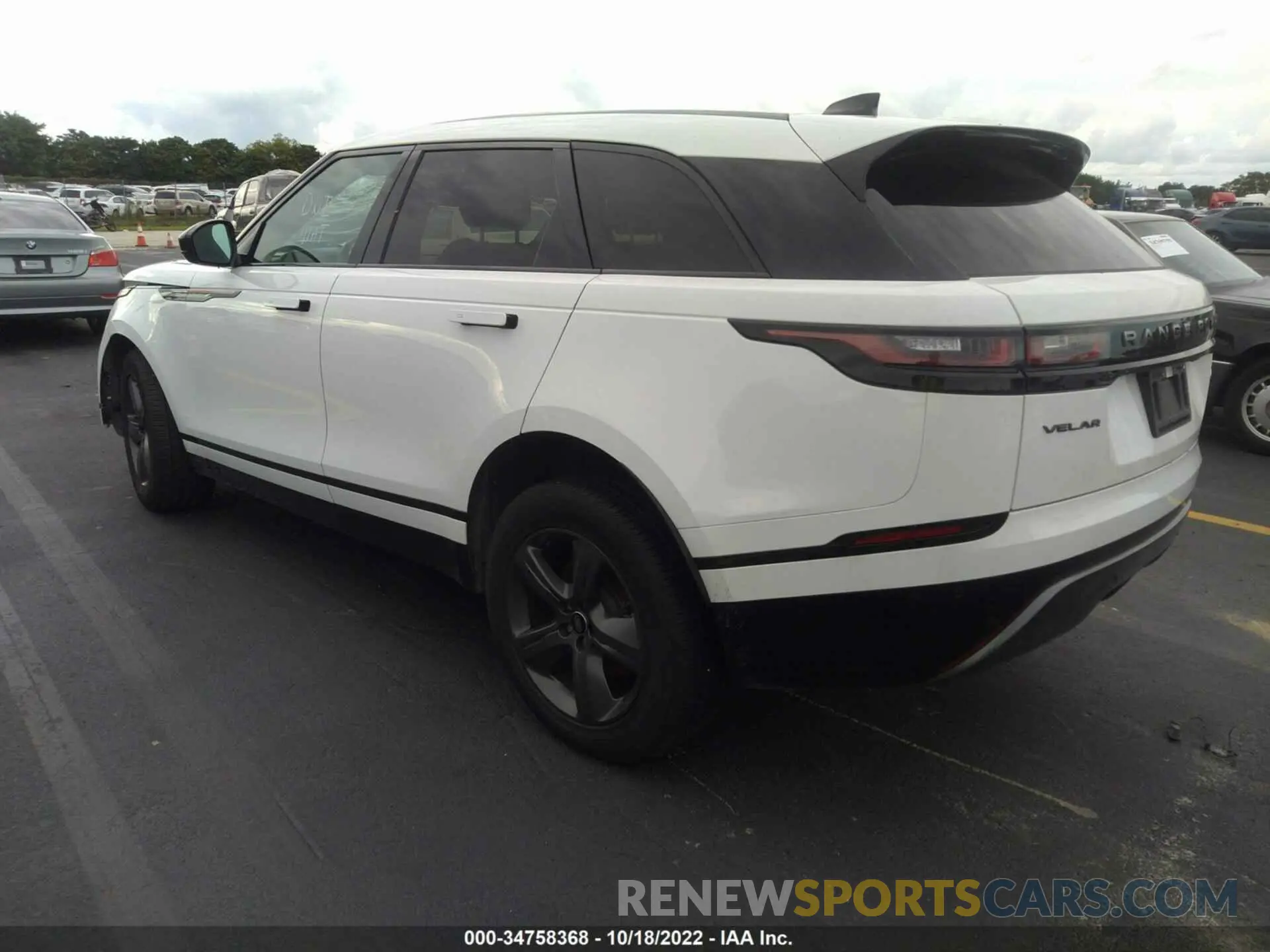 3 fotografías del automóvil dañado SALYT2EX4NA329712 LAND ROVER RANGE ROVER VELAR 2022