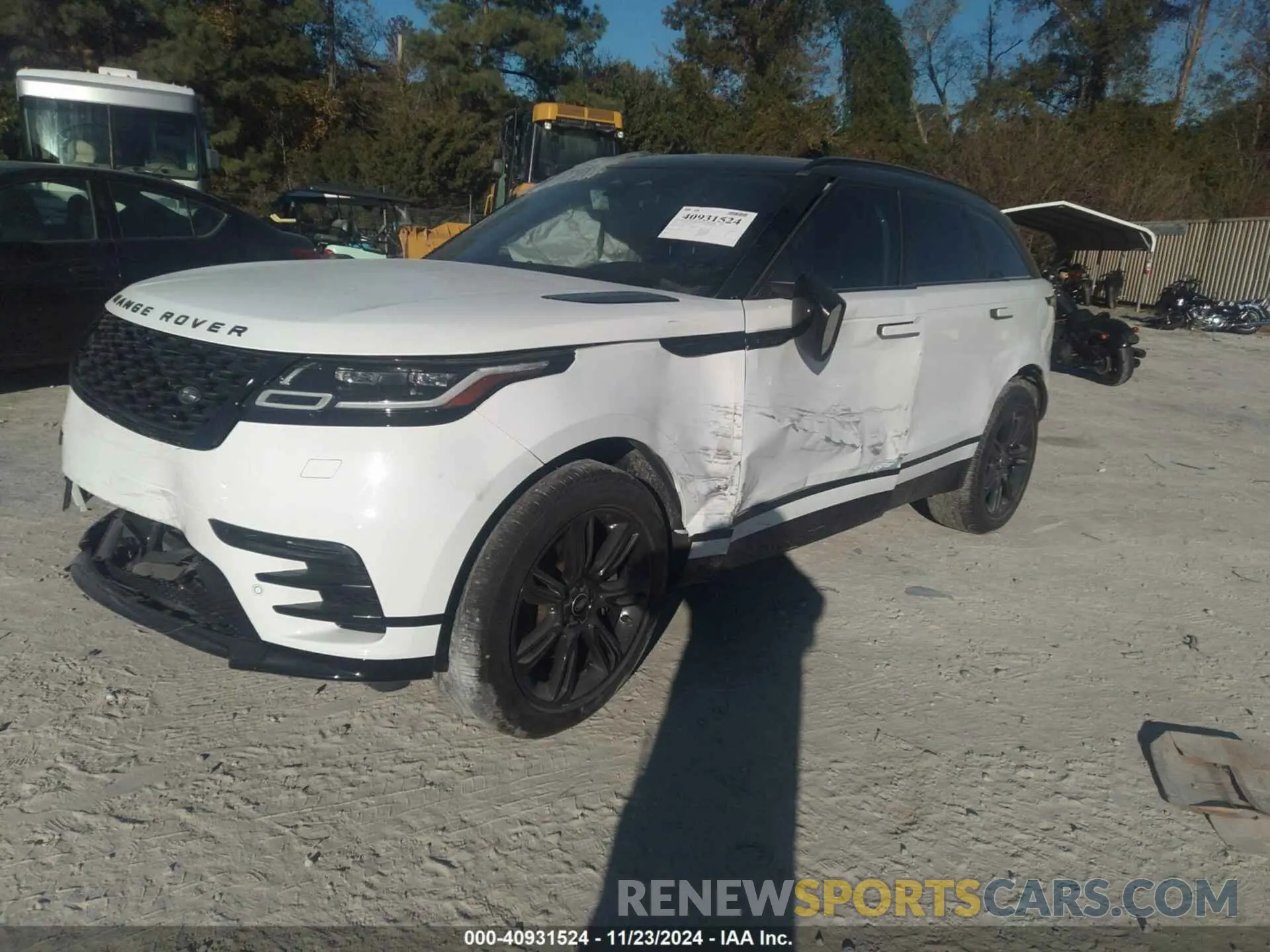2 fotografías del automóvil dañado SALYT2EX4NA335722 LAND ROVER RANGE ROVER VELAR 2022