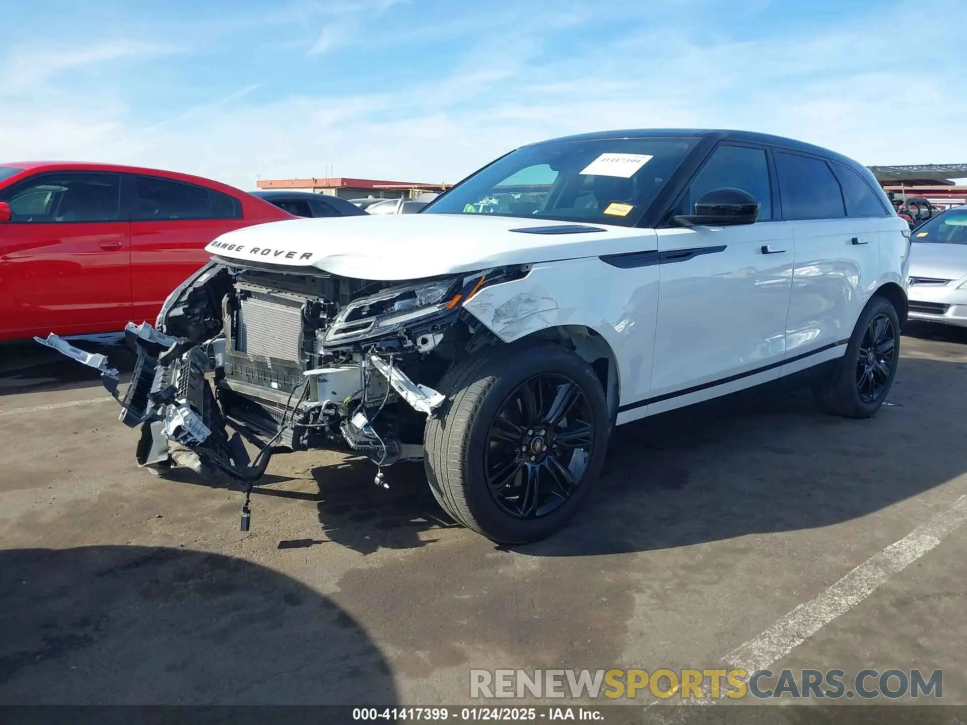 2 fotografías del automóvil dañado SALYT2EX6NA331025 LAND ROVER RANGE ROVER VELAR 2022